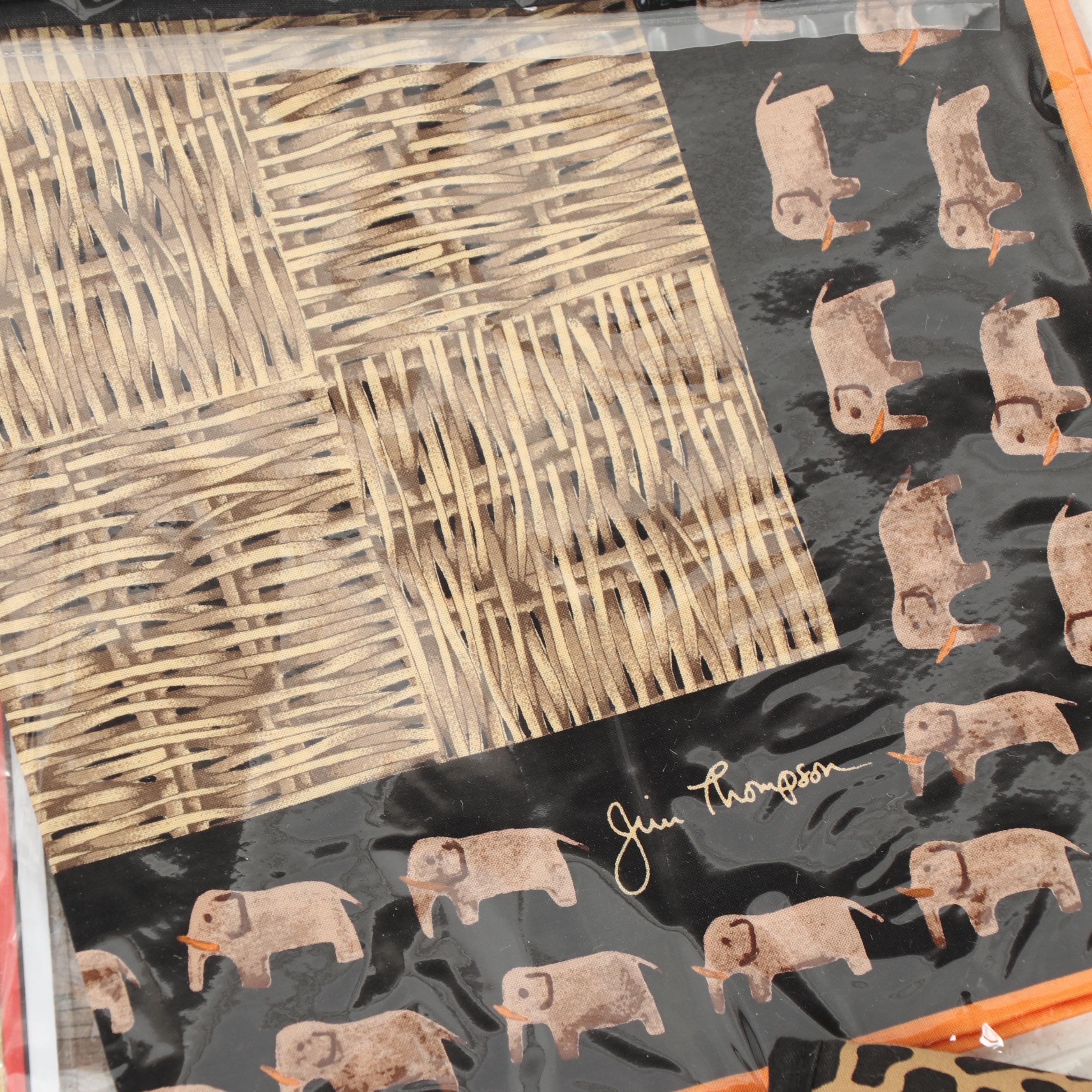 Jim Thompson Silk Scarves, Cosmetic and Travel Bags and Gift Packaging