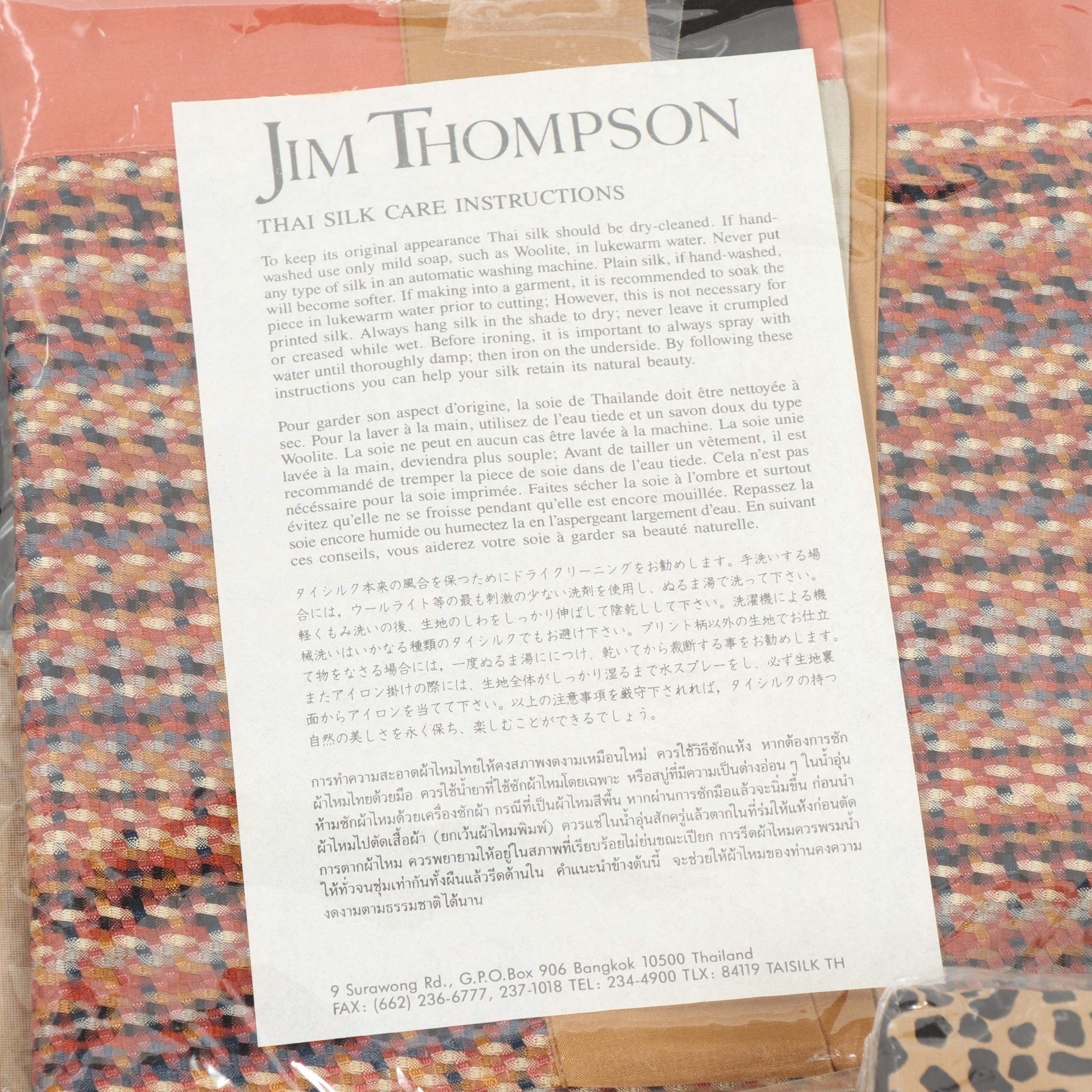 Jim Thompson Silk Scarves, Cosmetic and Travel Bags and Gift Packaging