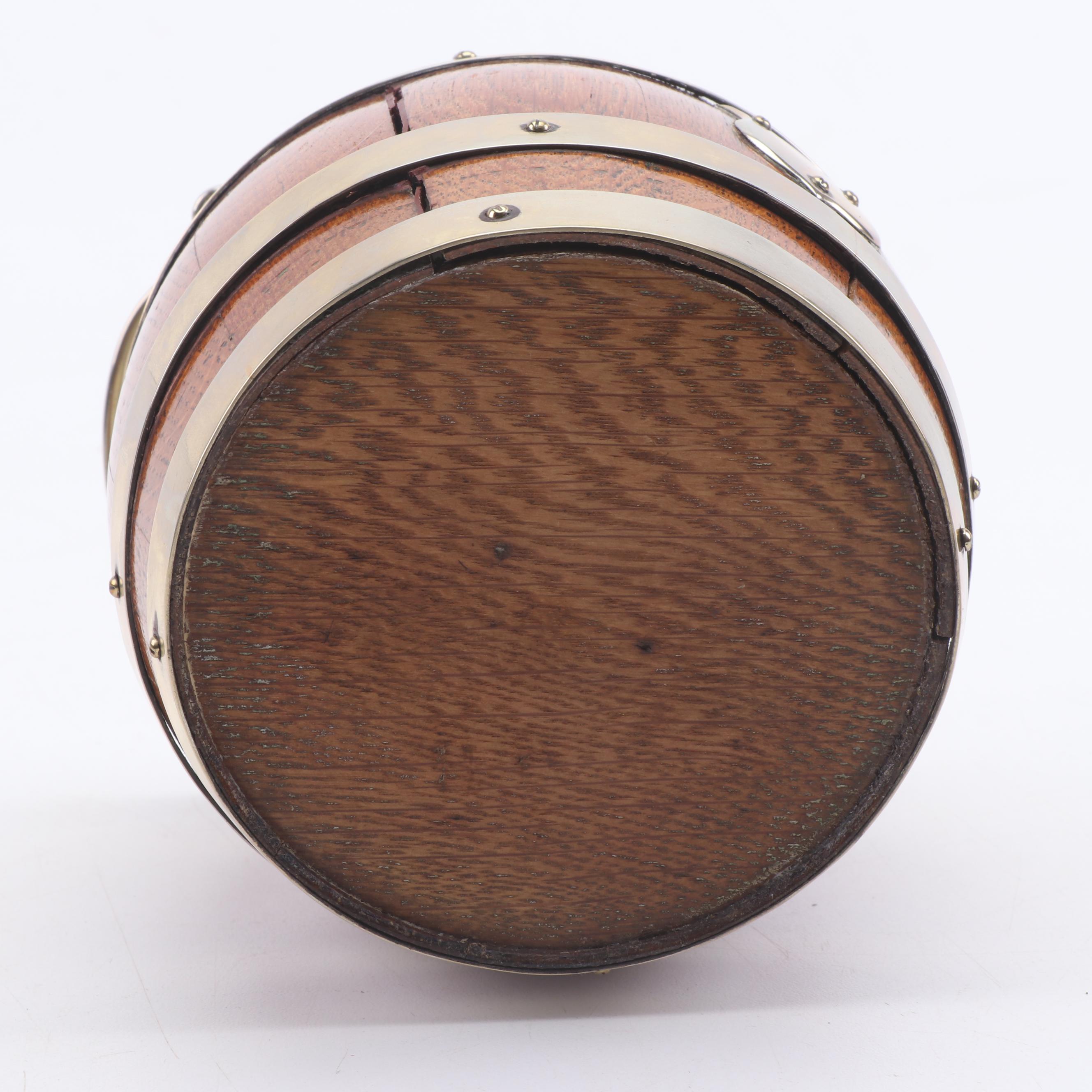 H.C. & Co. Silver Plate and Oak Ice Bucket