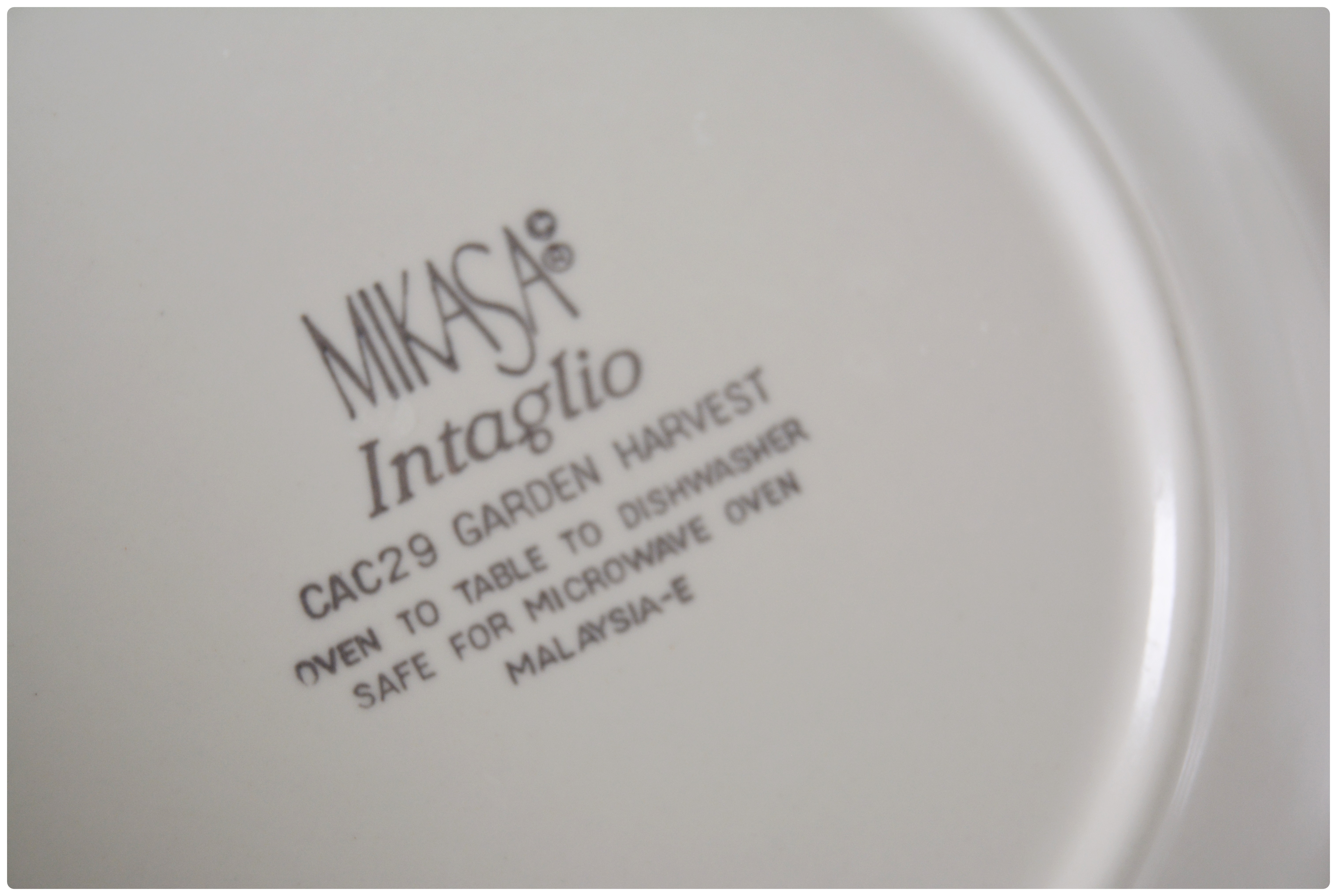 Mikasa "Garden Harvest" Ceramic Dinnerware