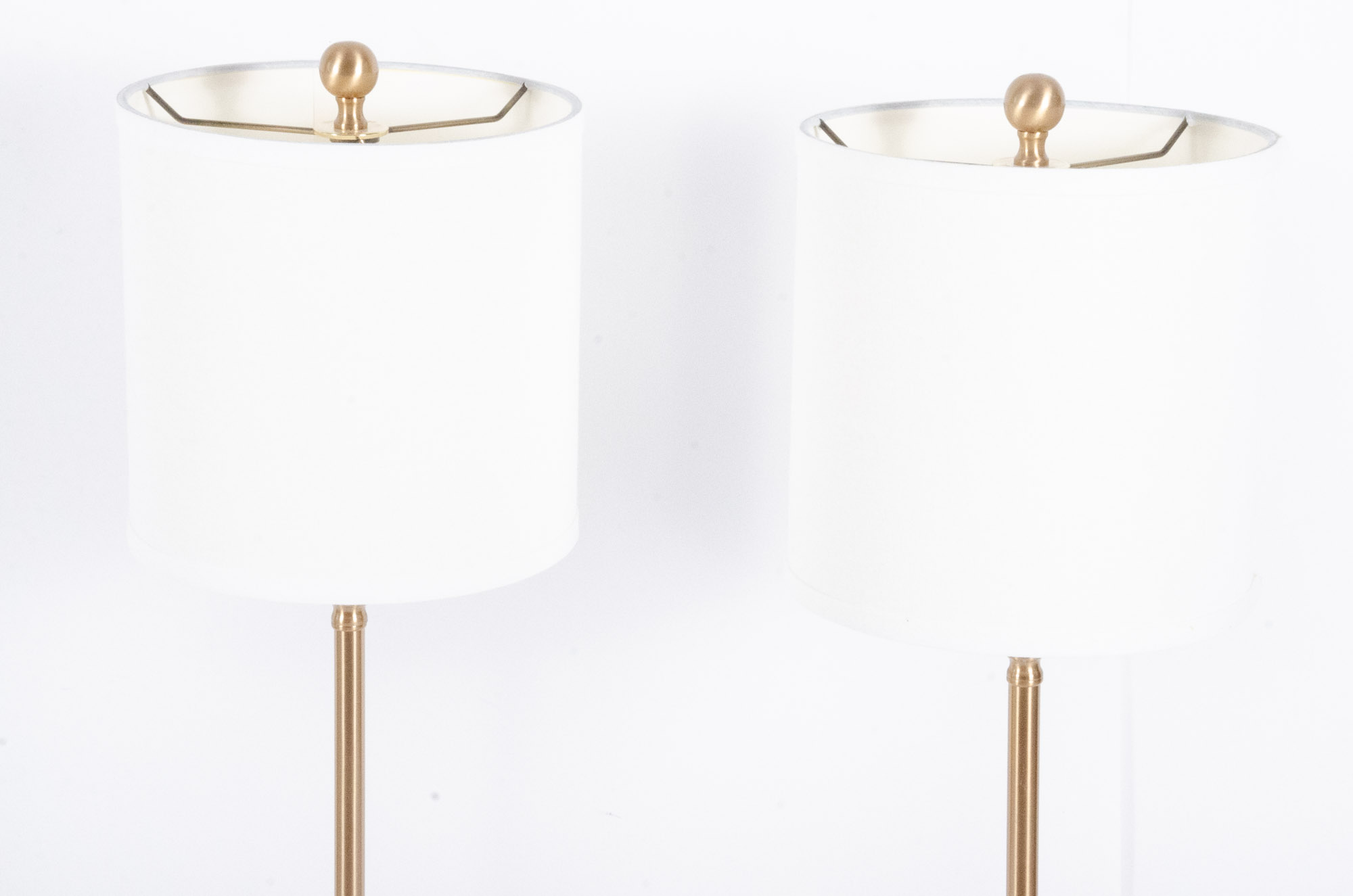 Contemporary Table Lamps in Brass and Acrylic