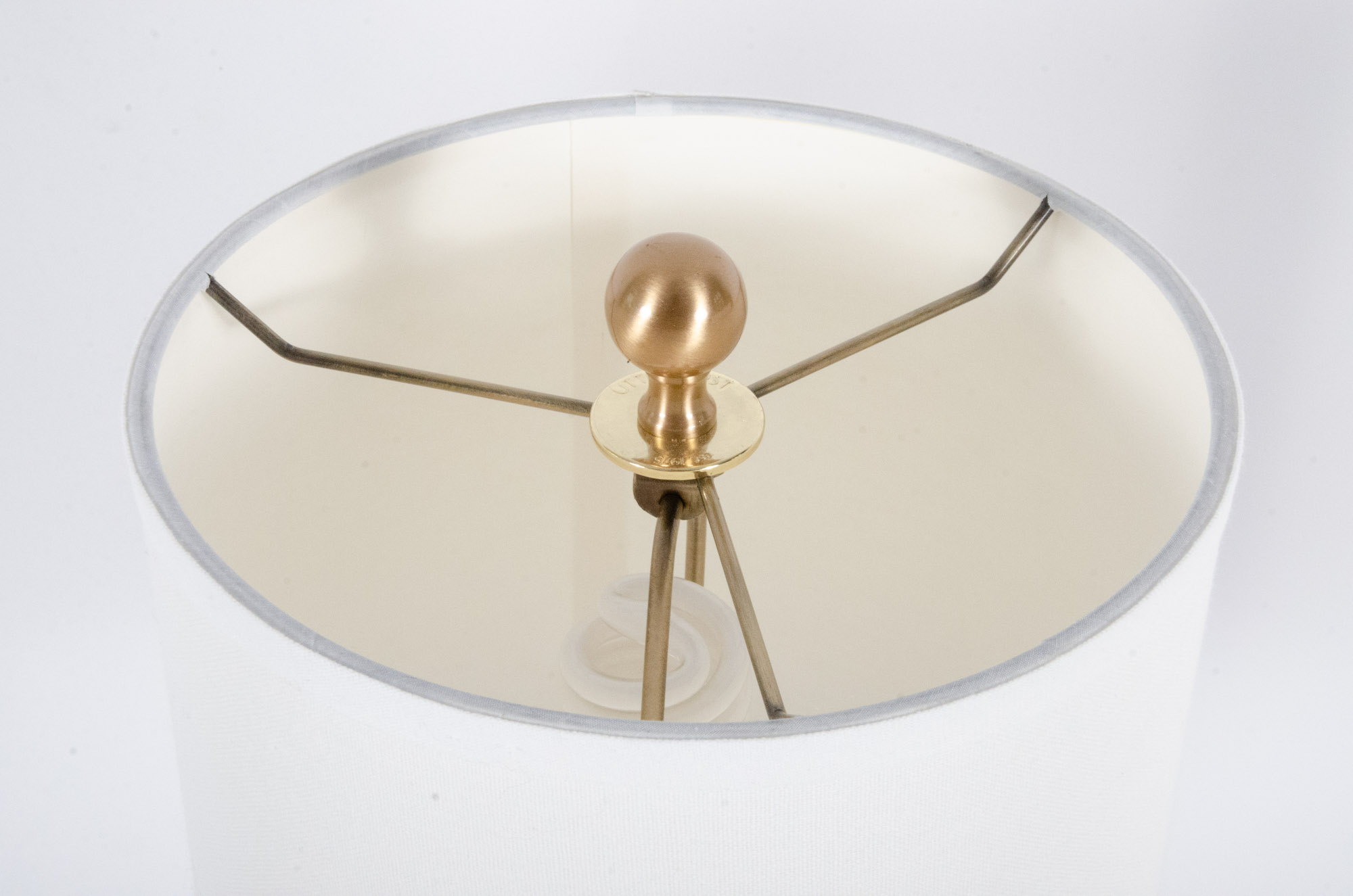 Contemporary Table Lamps in Brass and Acrylic
