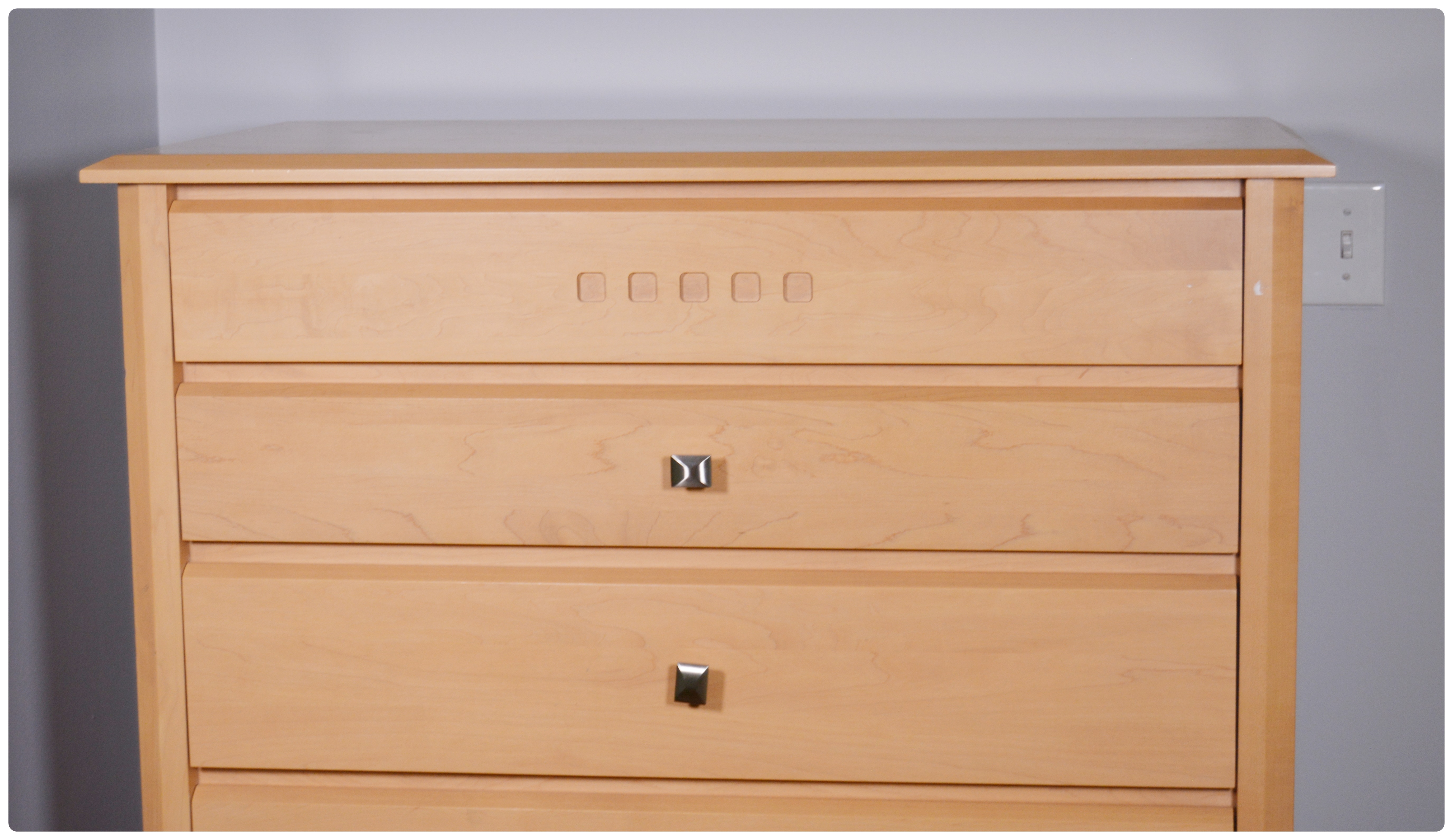 Baronet Maple Chest of Drawers, Contemporary