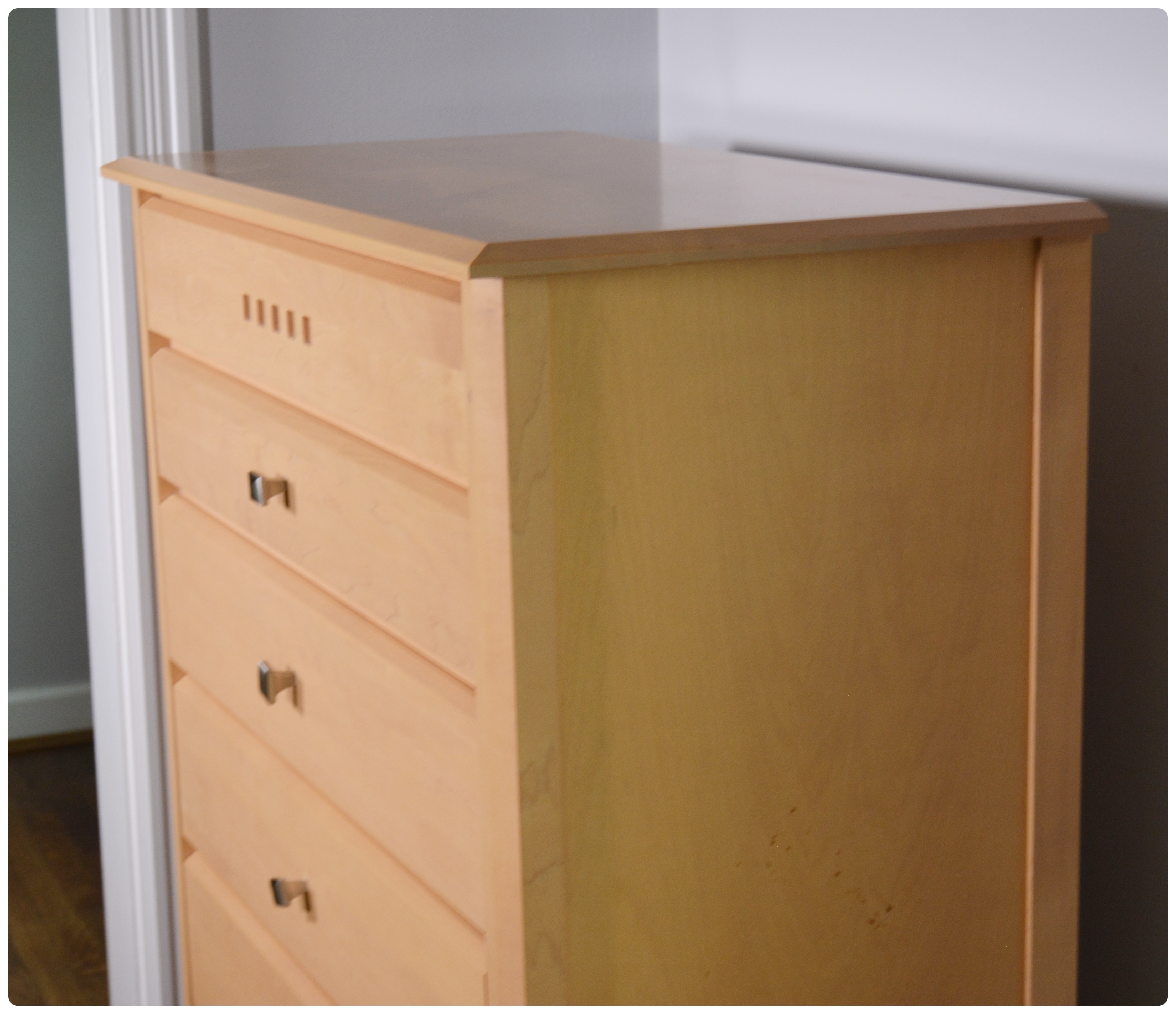 Baronet Maple Chest of Drawers, Contemporary