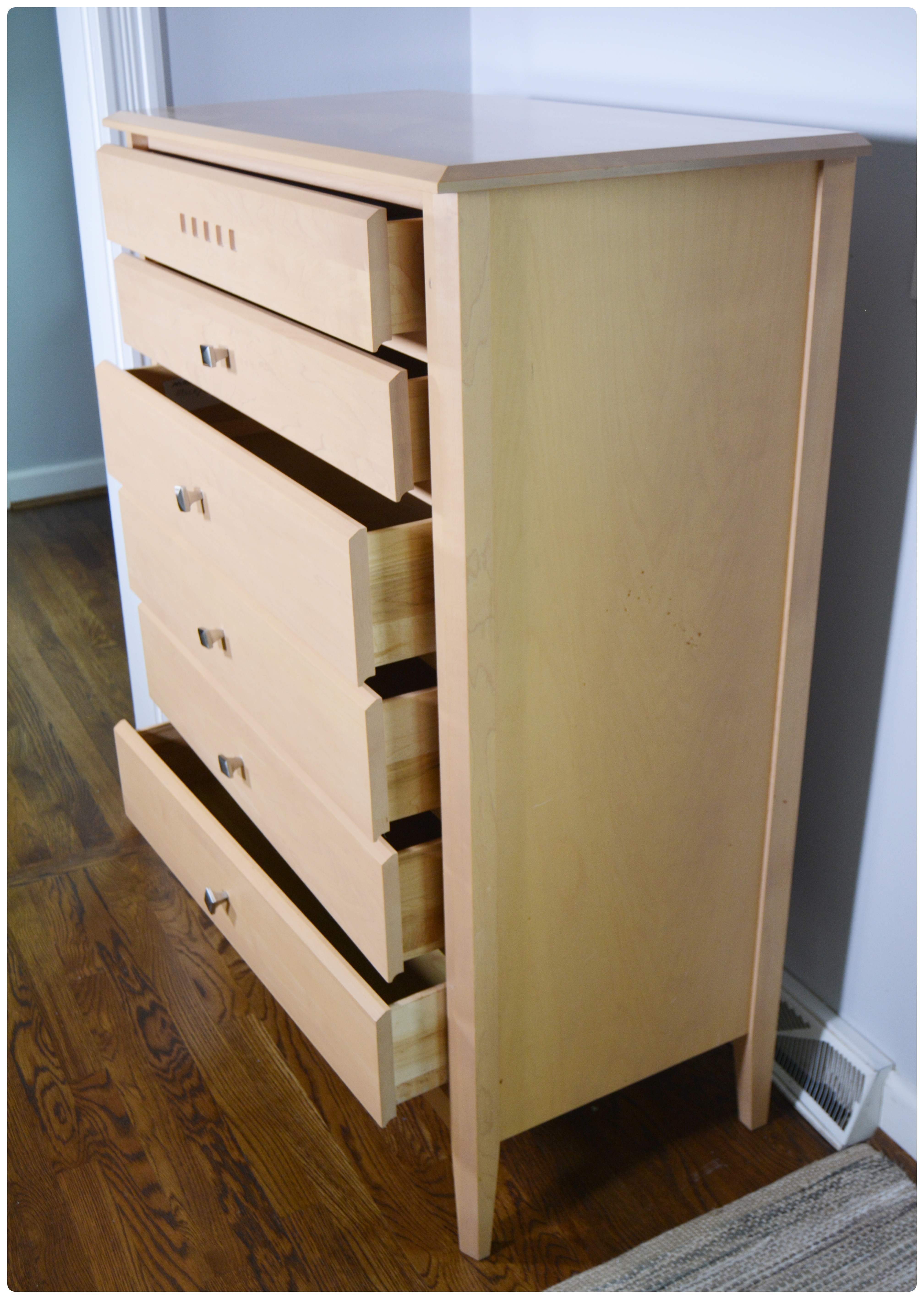 Baronet Maple Chest of Drawers, Contemporary