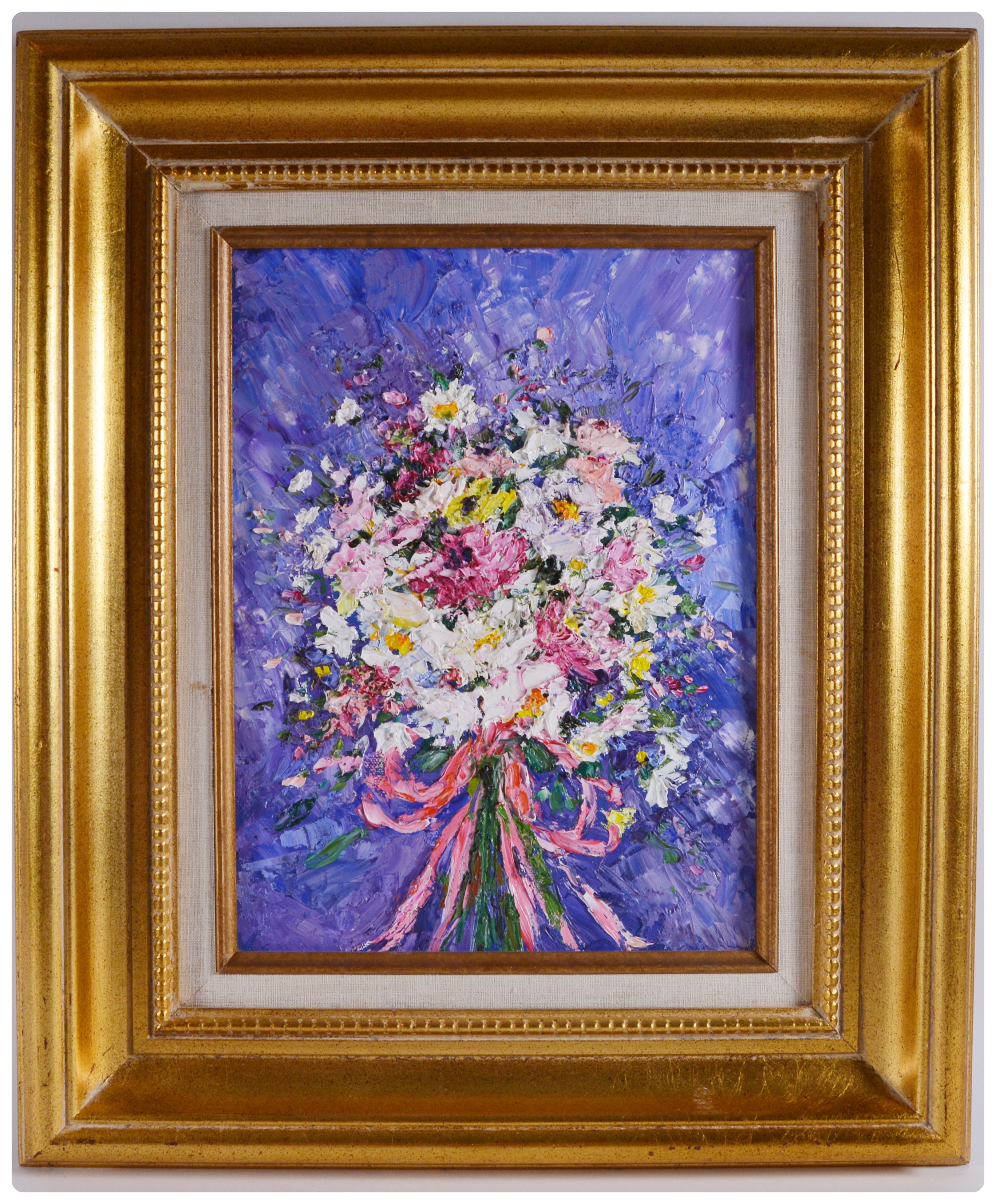 Barbara Heiman Oil Painting of a Floral Bouquet