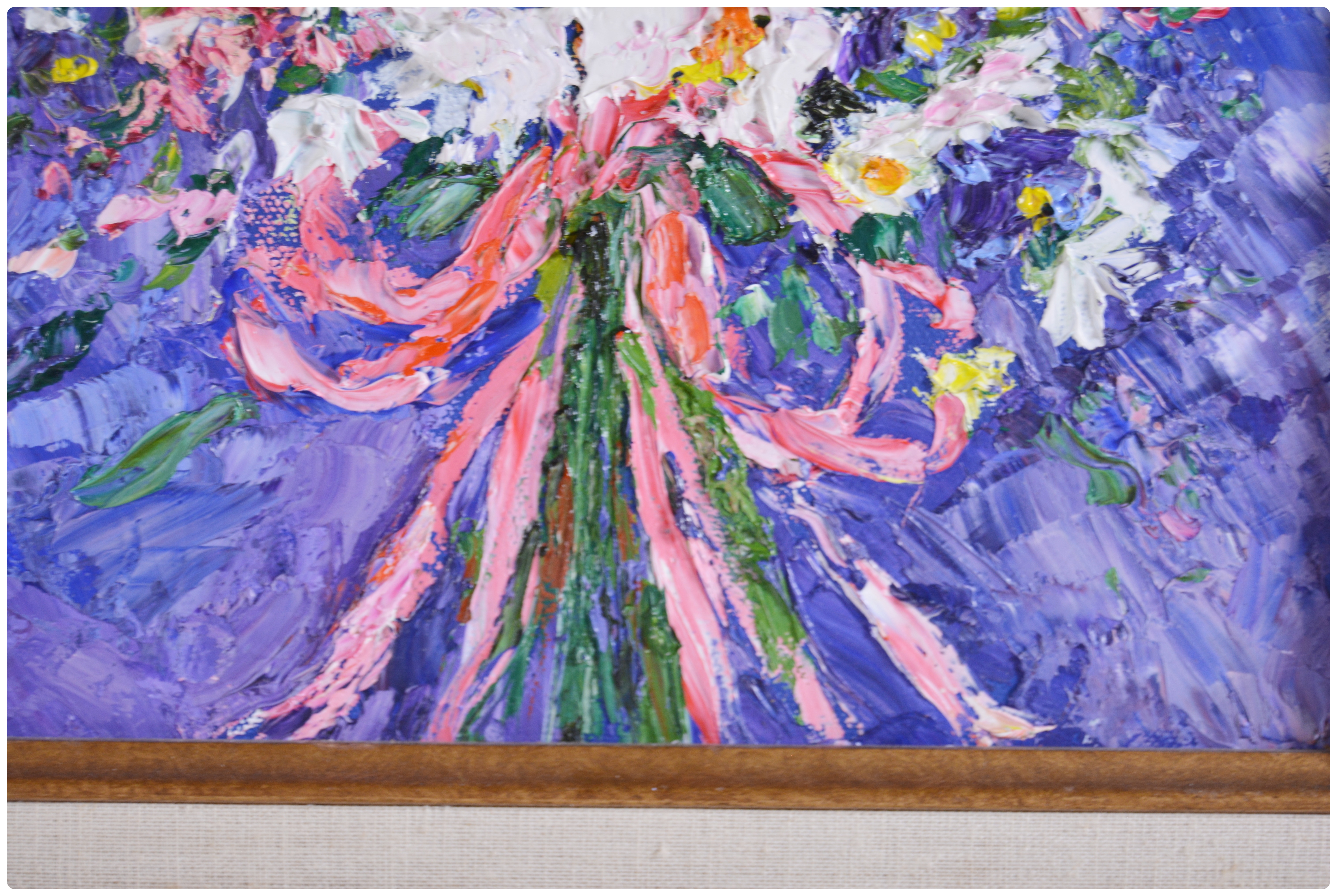 Barbara Heiman Oil Painting of a Floral Bouquet