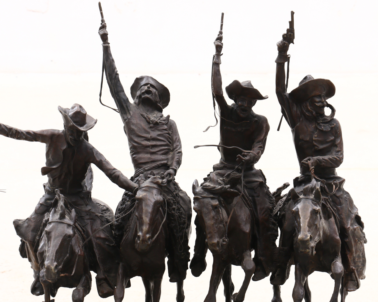 Bronze Sculpture After Frederick Remington "Coming Through the Rye"