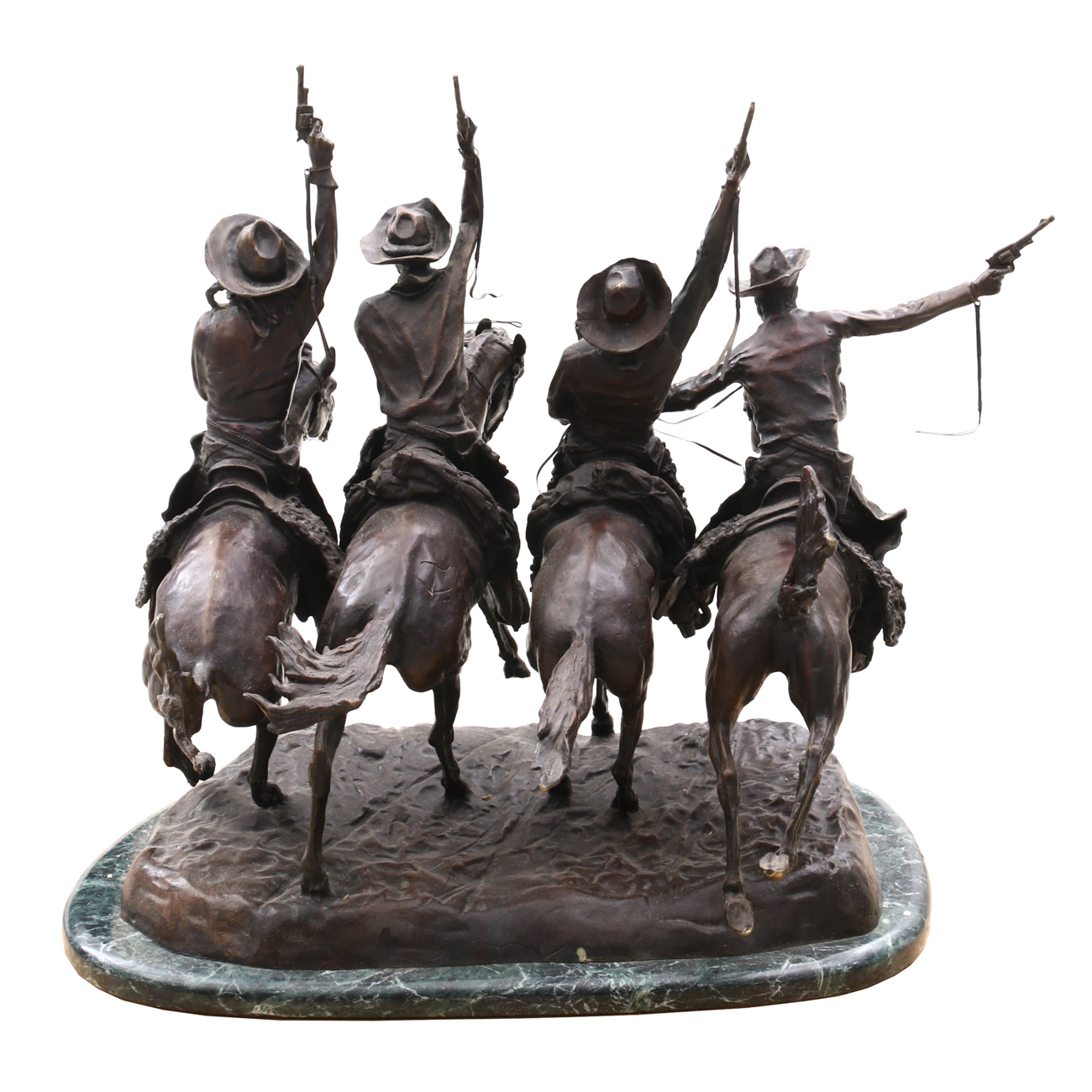 Bronze Sculpture After Frederick Remington "Coming Through the Rye"