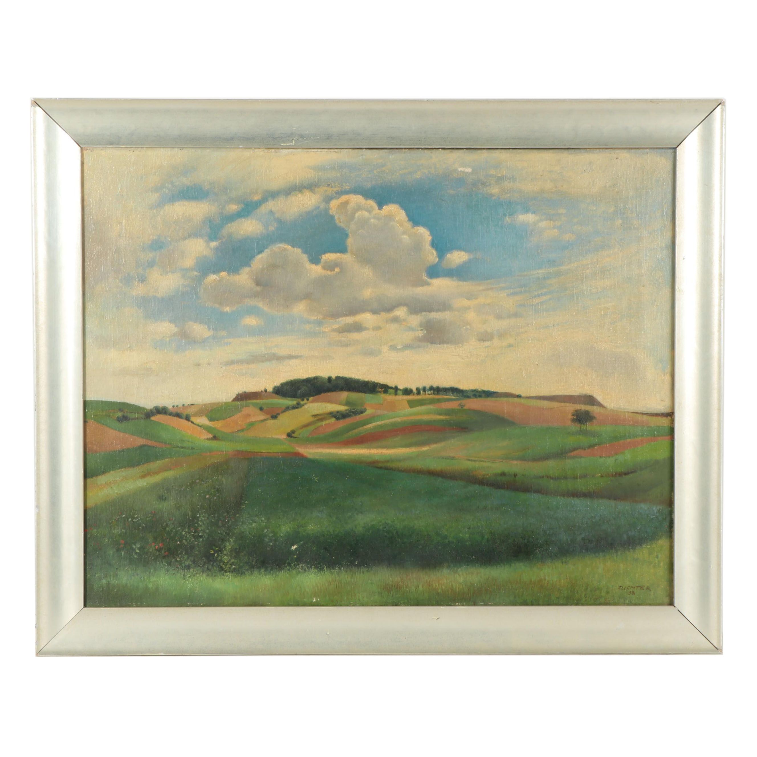 Richter Landscape Oil Painting