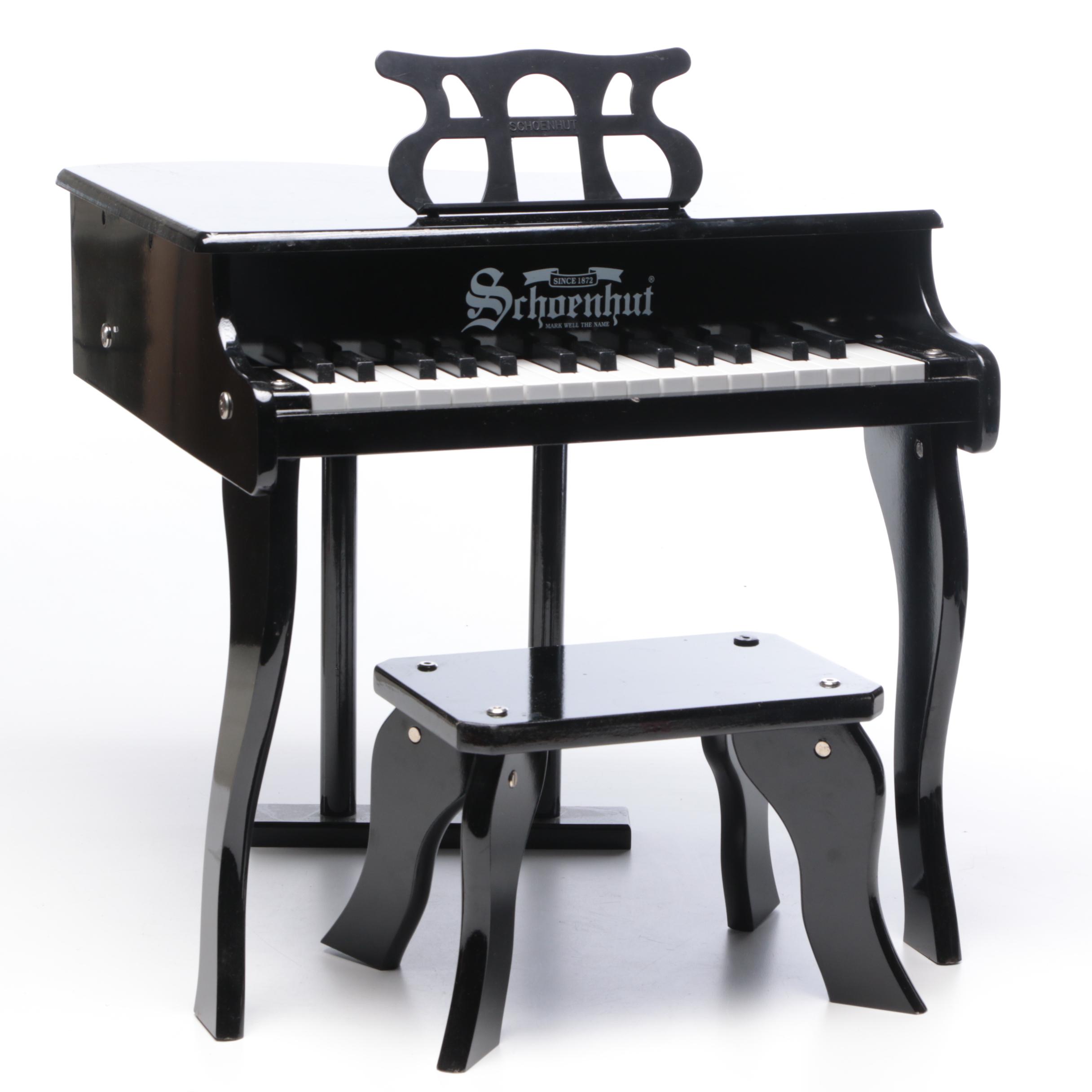 Schoenhut Baby Grand Toy Piano with Bench and Music Rack, Contemporary