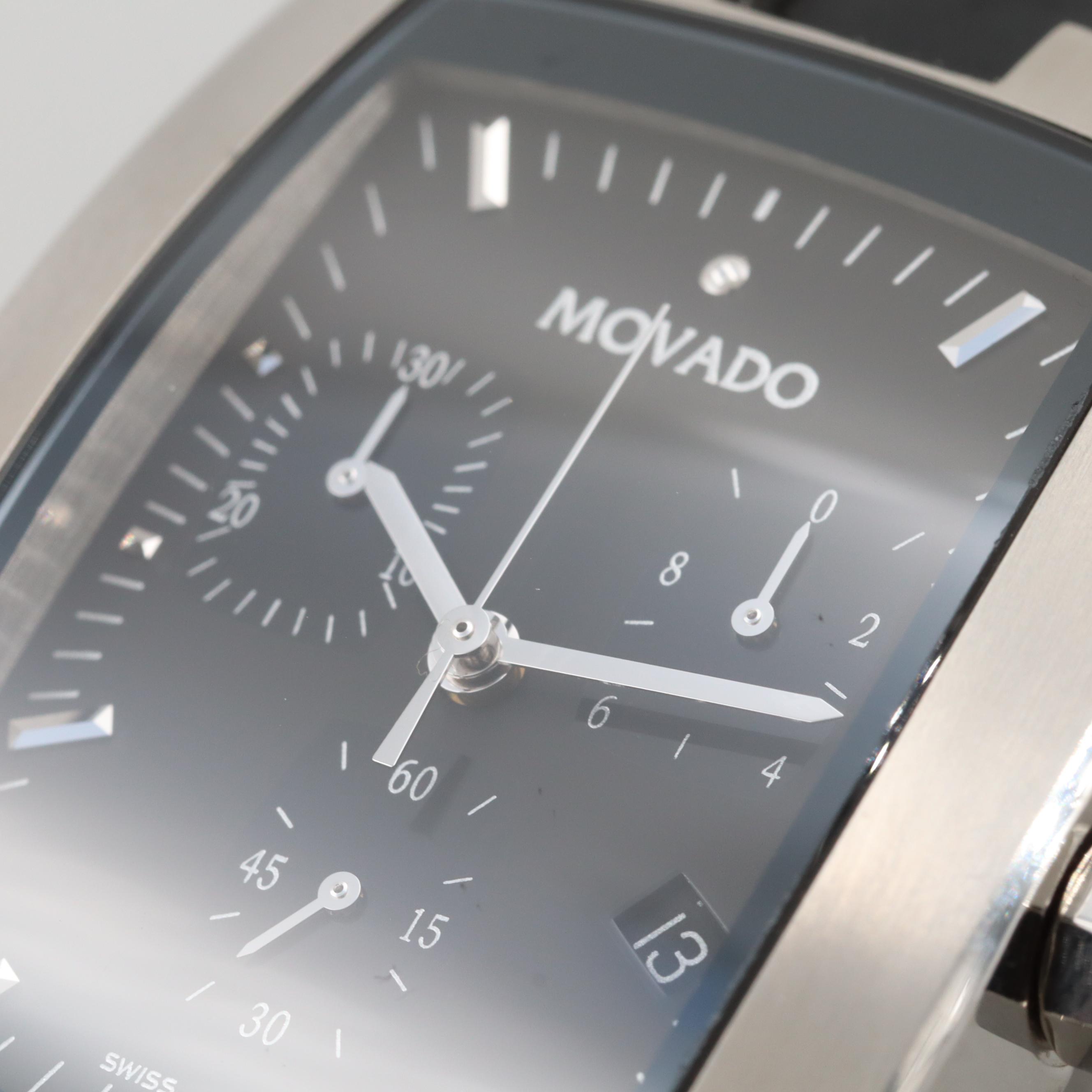 Movado Eliro Stainless Steel Quartz Chronograph Watch
