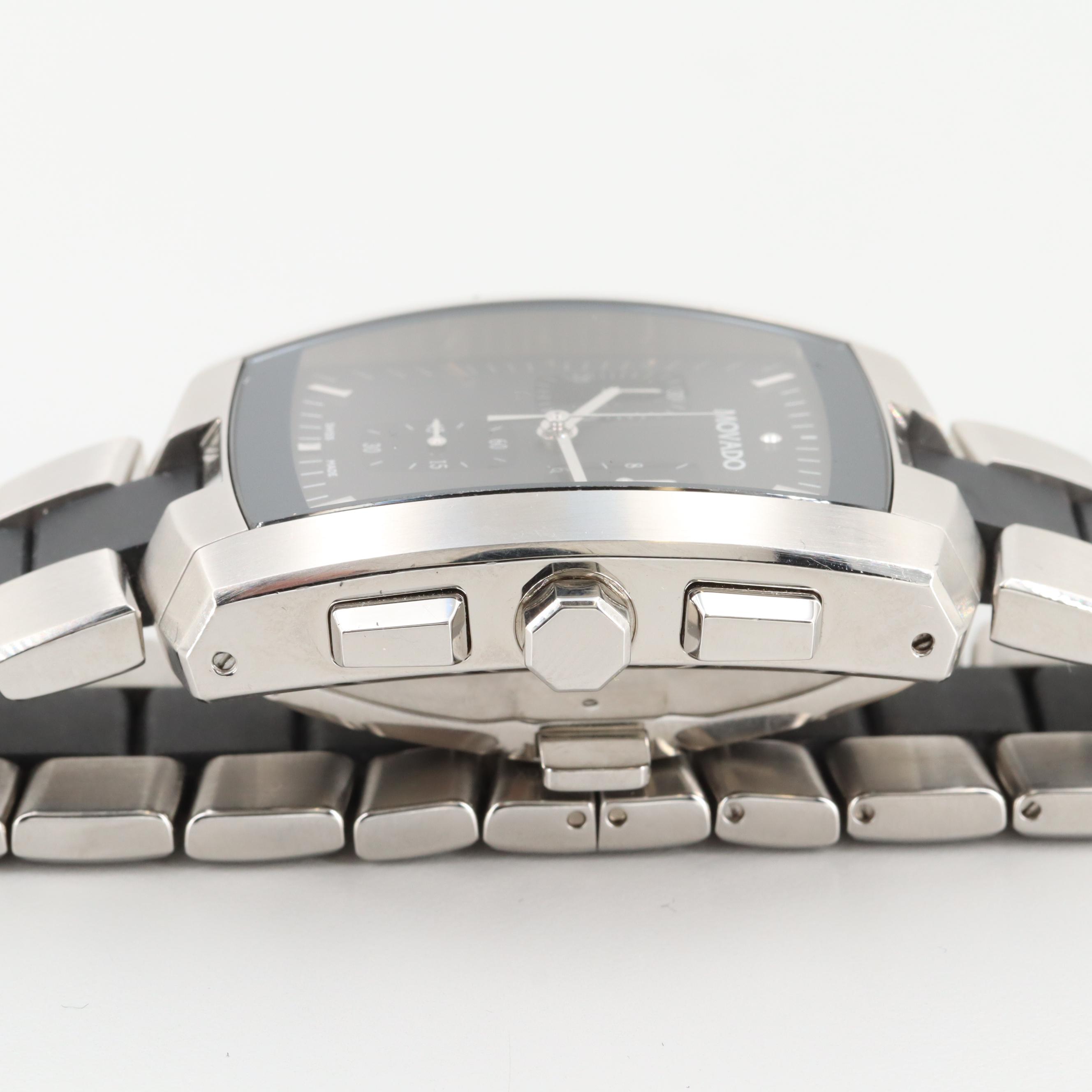 Movado Eliro Stainless Steel Quartz Chronograph Watch