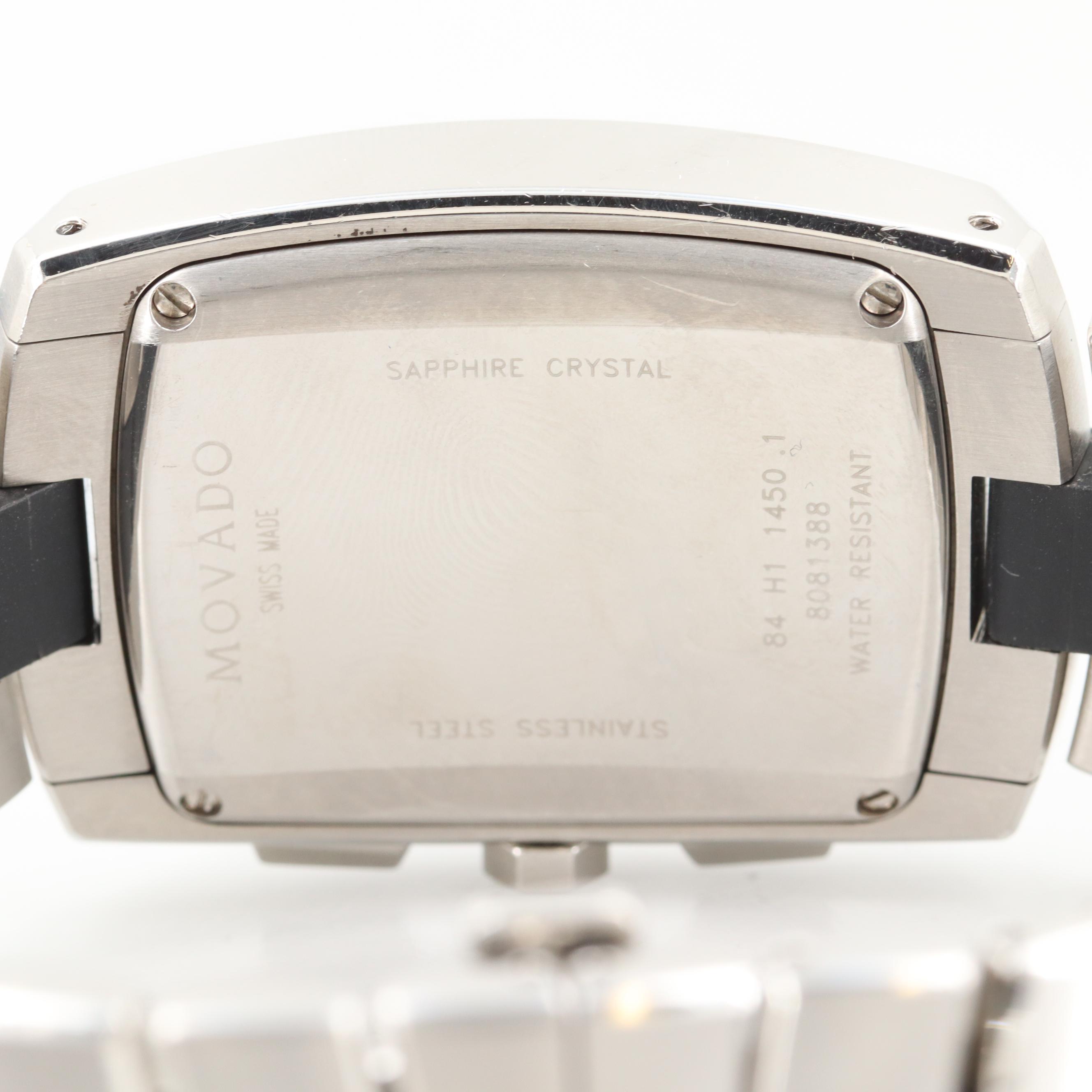 Movado Eliro Stainless Steel Quartz Chronograph Watch