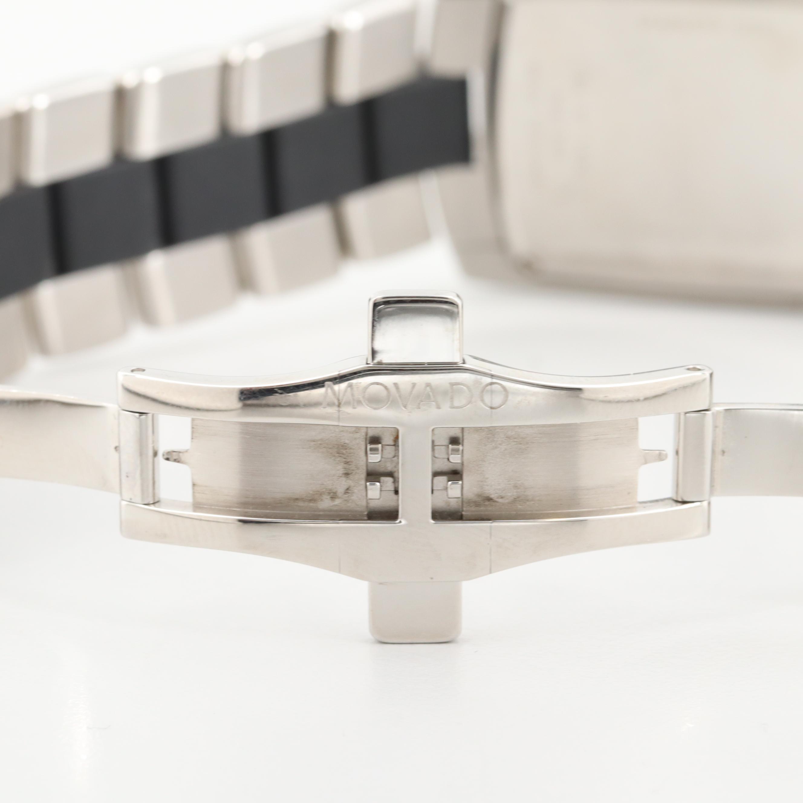 Movado Eliro Stainless Steel Quartz Chronograph Watch