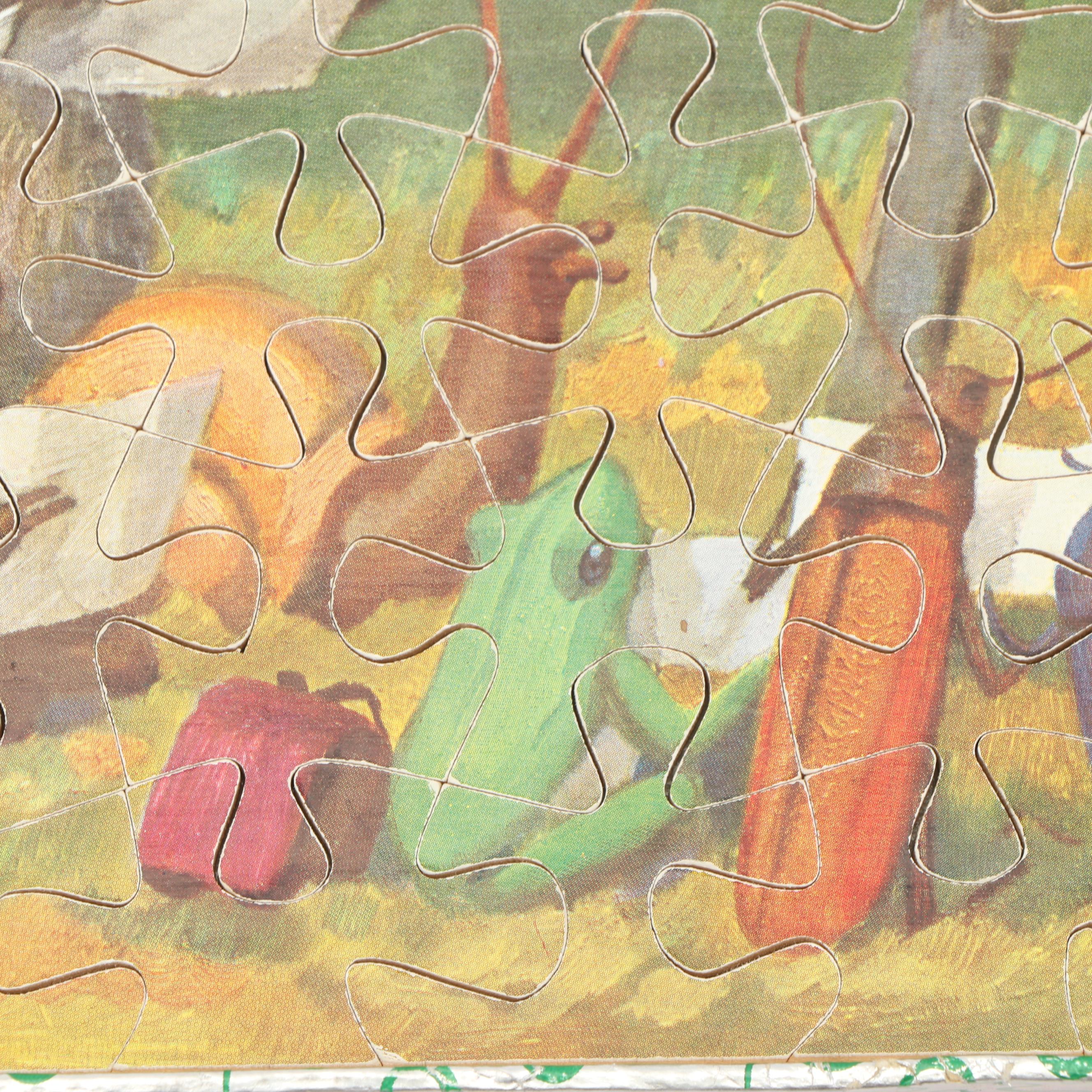 Penelope Switzerland  "The Concert" Wooden Jigsaw Puzzle, Mid 20th Century