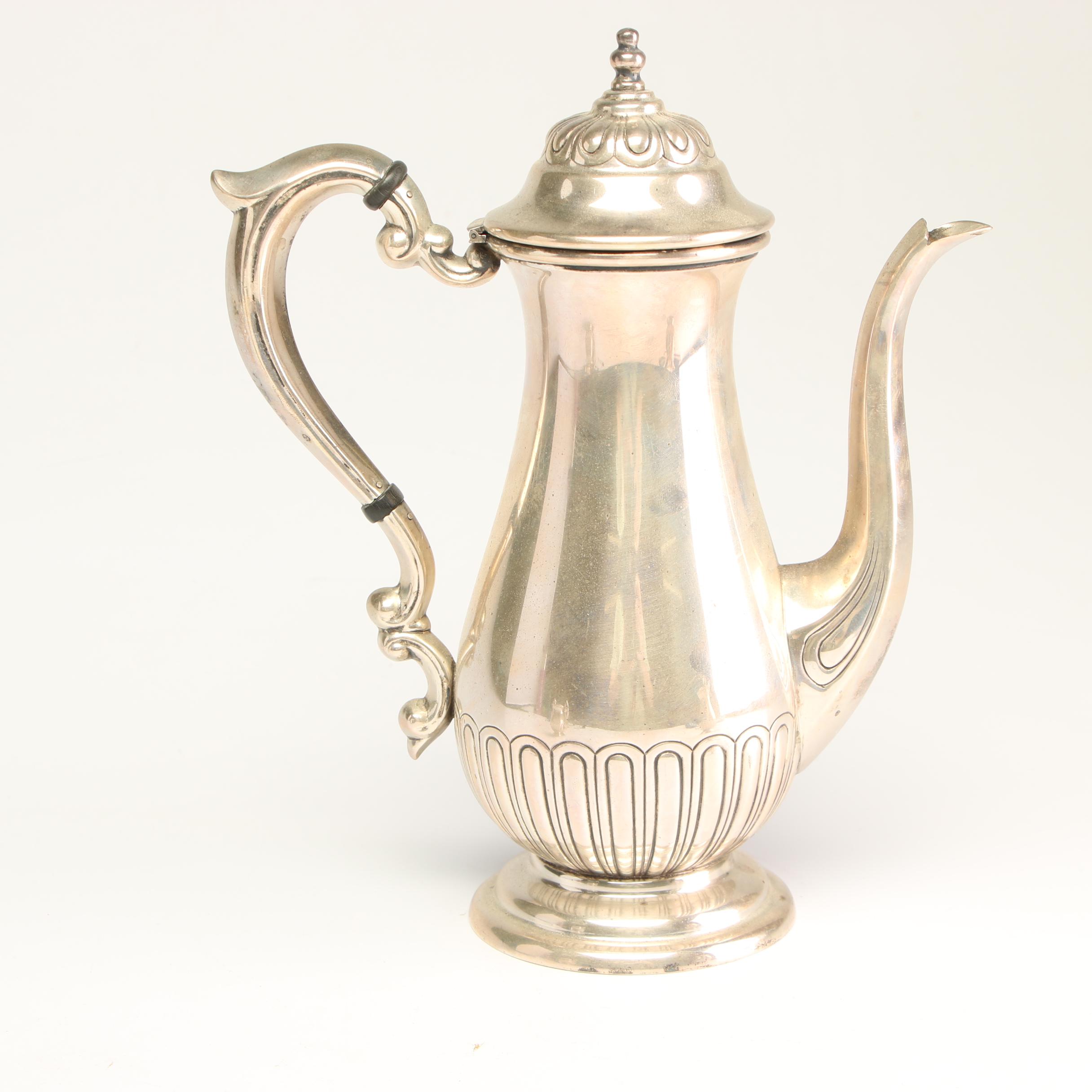 Manchester Silver Co. Hand Chased Sterling Silver Coffee Service
