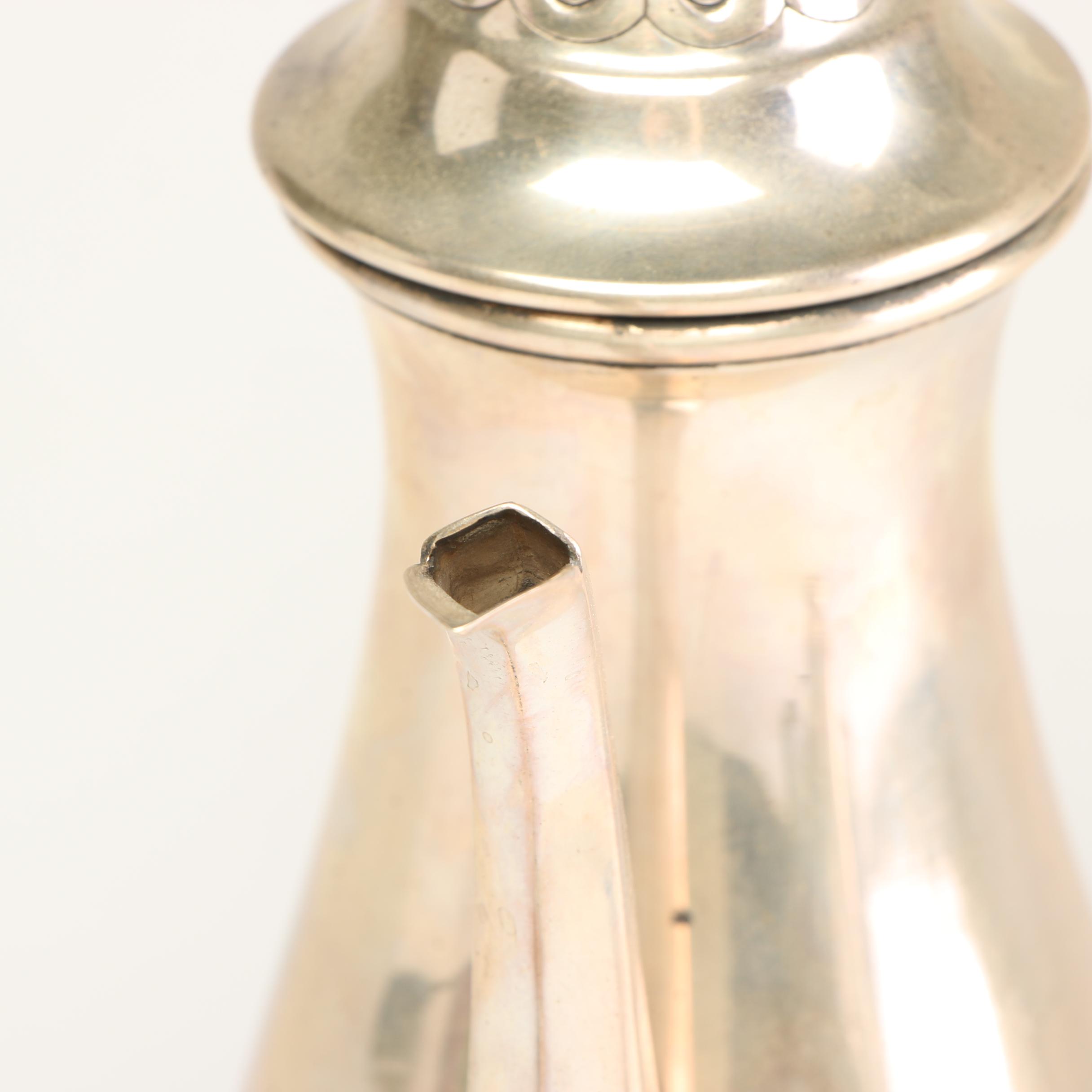 Manchester Silver Co. Hand Chased Sterling Silver Coffee Service