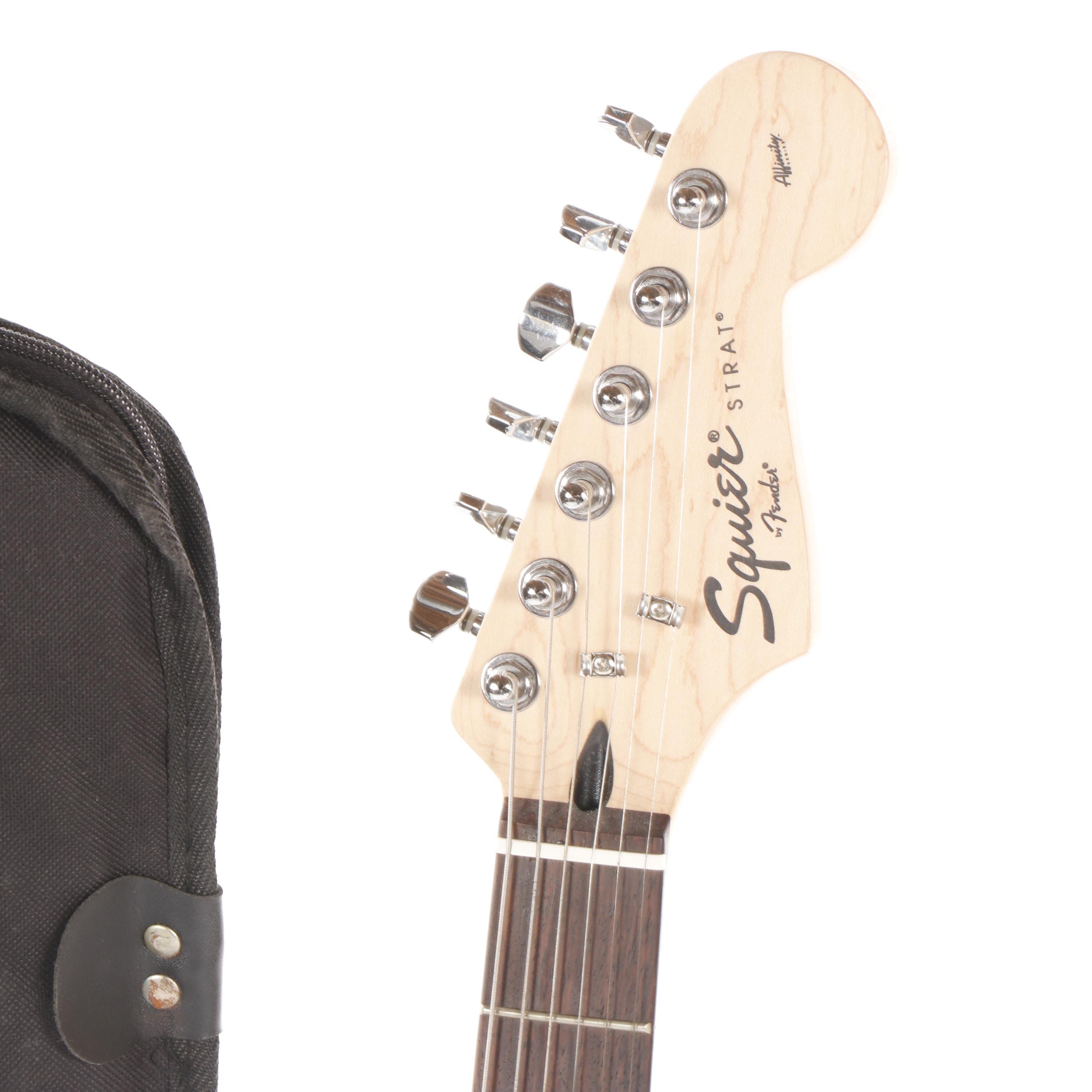 Fender "Squire" Strat Children's Guitar and Line 6 Amp