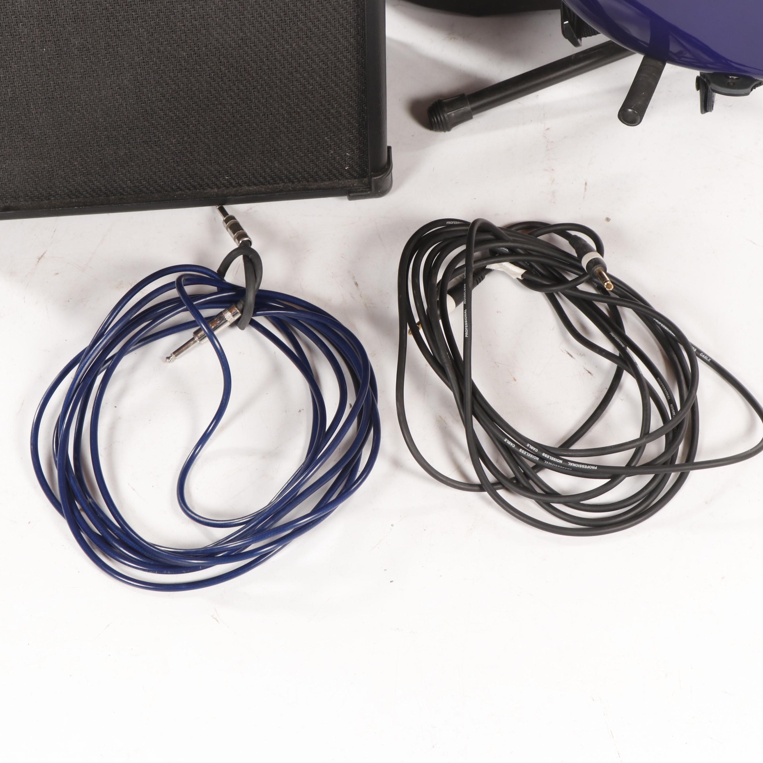 Fender "Squire" Strat Children's Guitar and Line 6 Amp