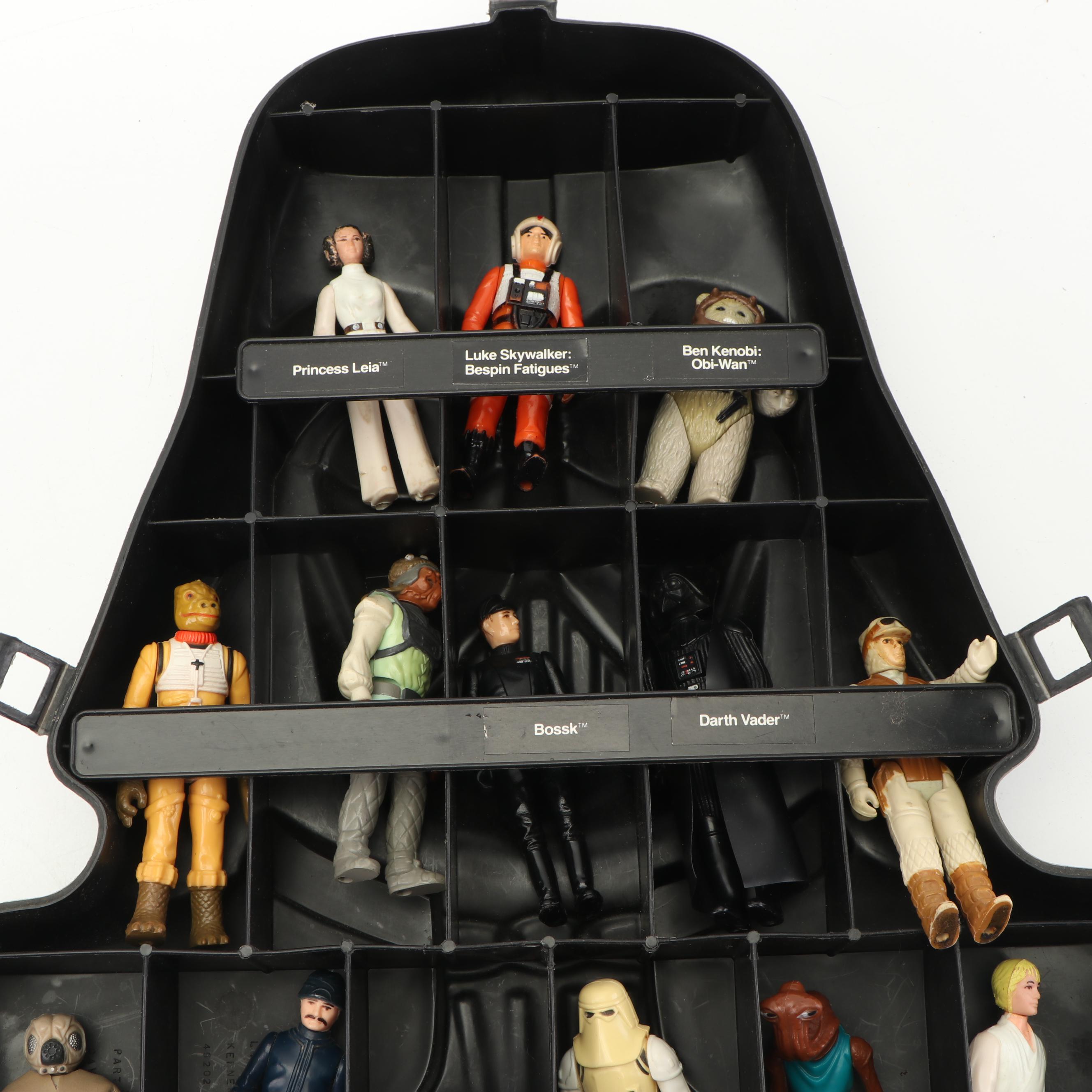 1980s Kenner "Star Wars" Action Figures and Darth Vader Case