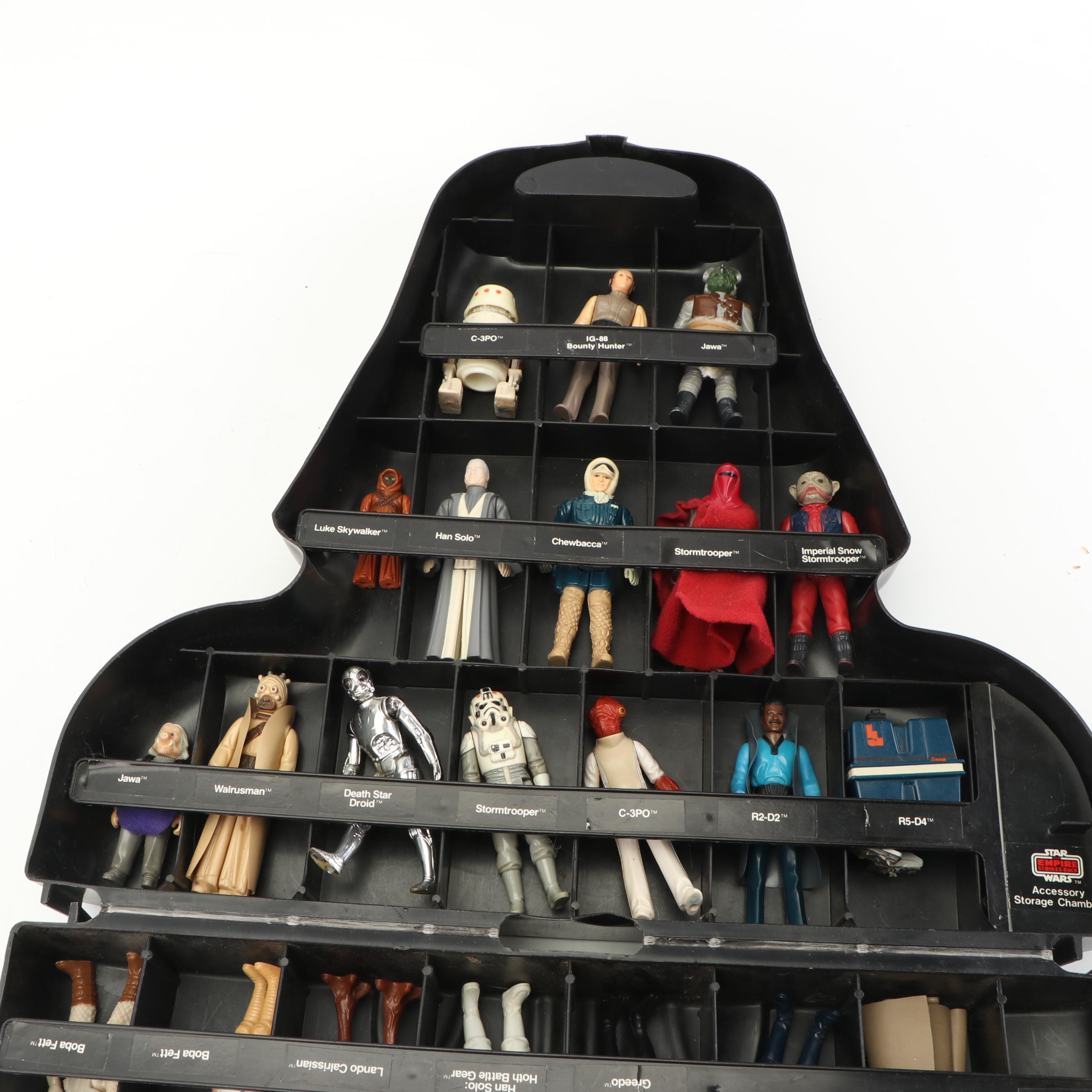 1980s Kenner "Star Wars" Action Figures and Darth Vader Case