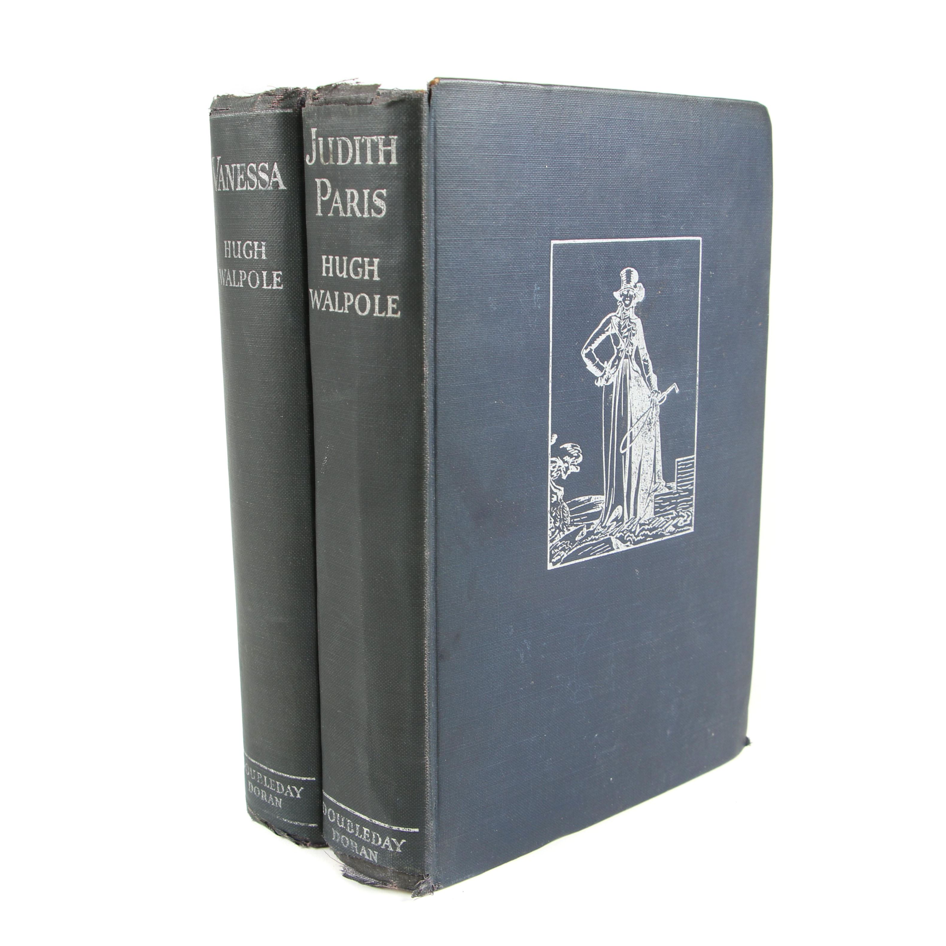 First Edition "Judith Paris" and "Vanessa" by Hugh Walpole, 1931 and 1933