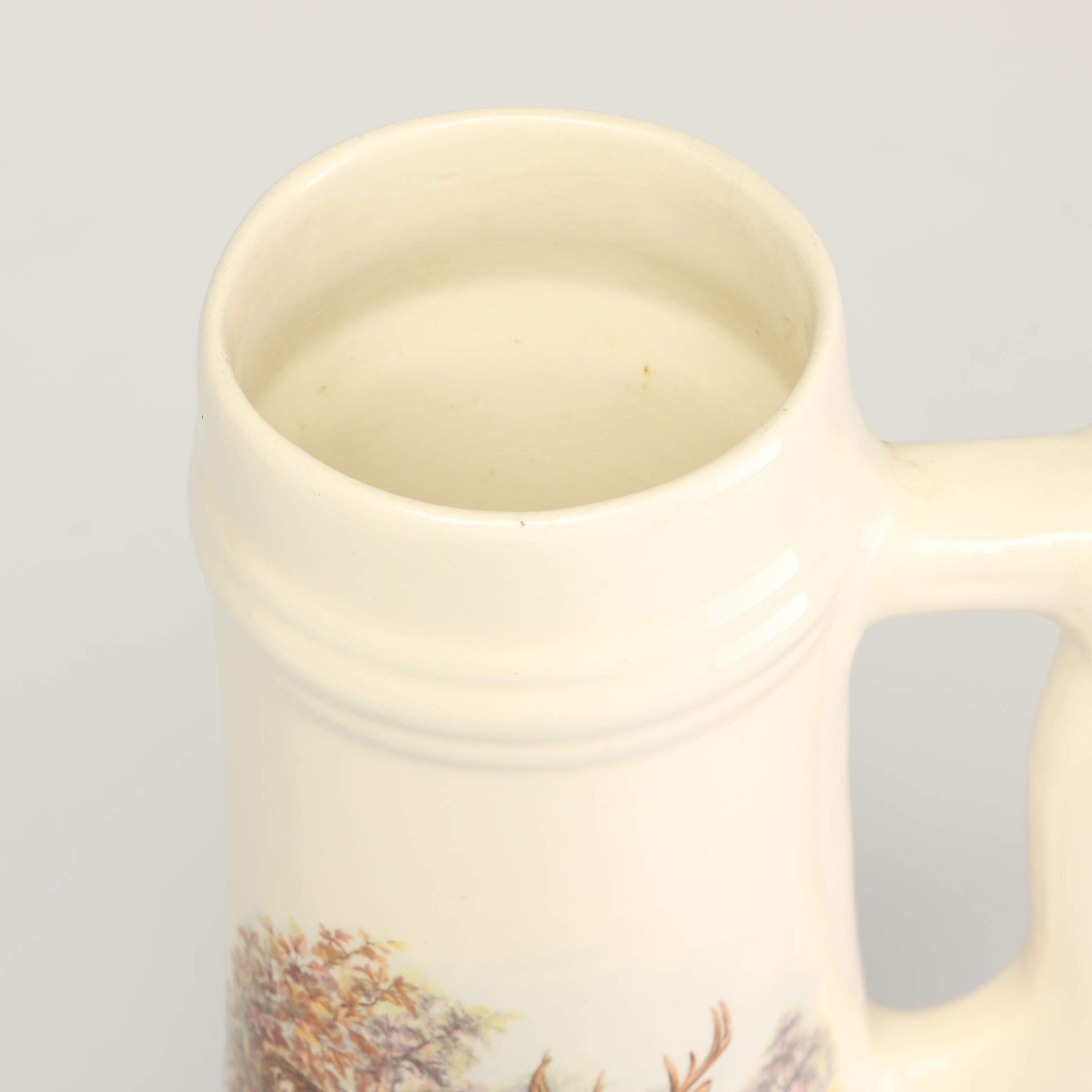 Lionstone Pottery "White Tailed Deer" Stein
