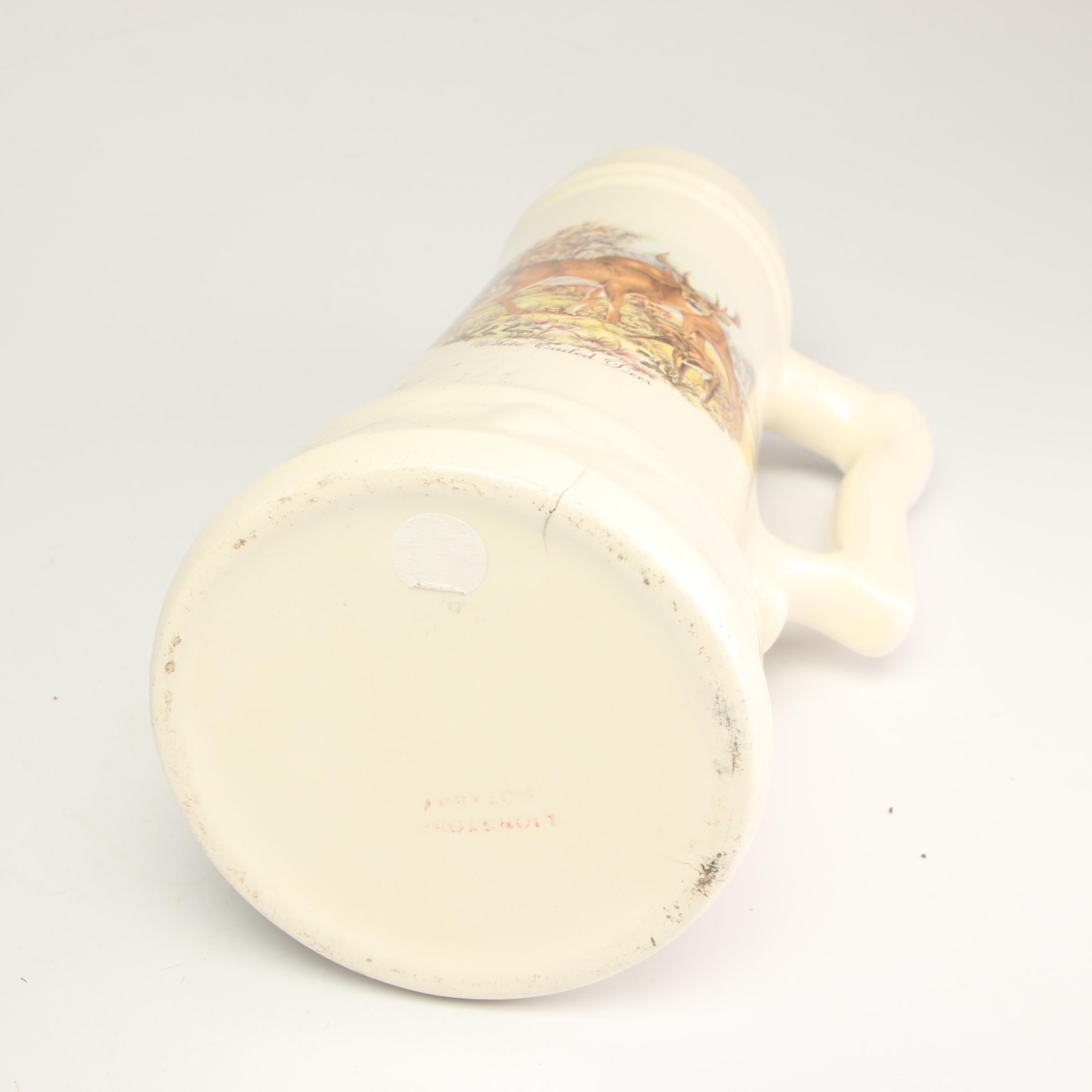 Lionstone Pottery "White Tailed Deer" Stein