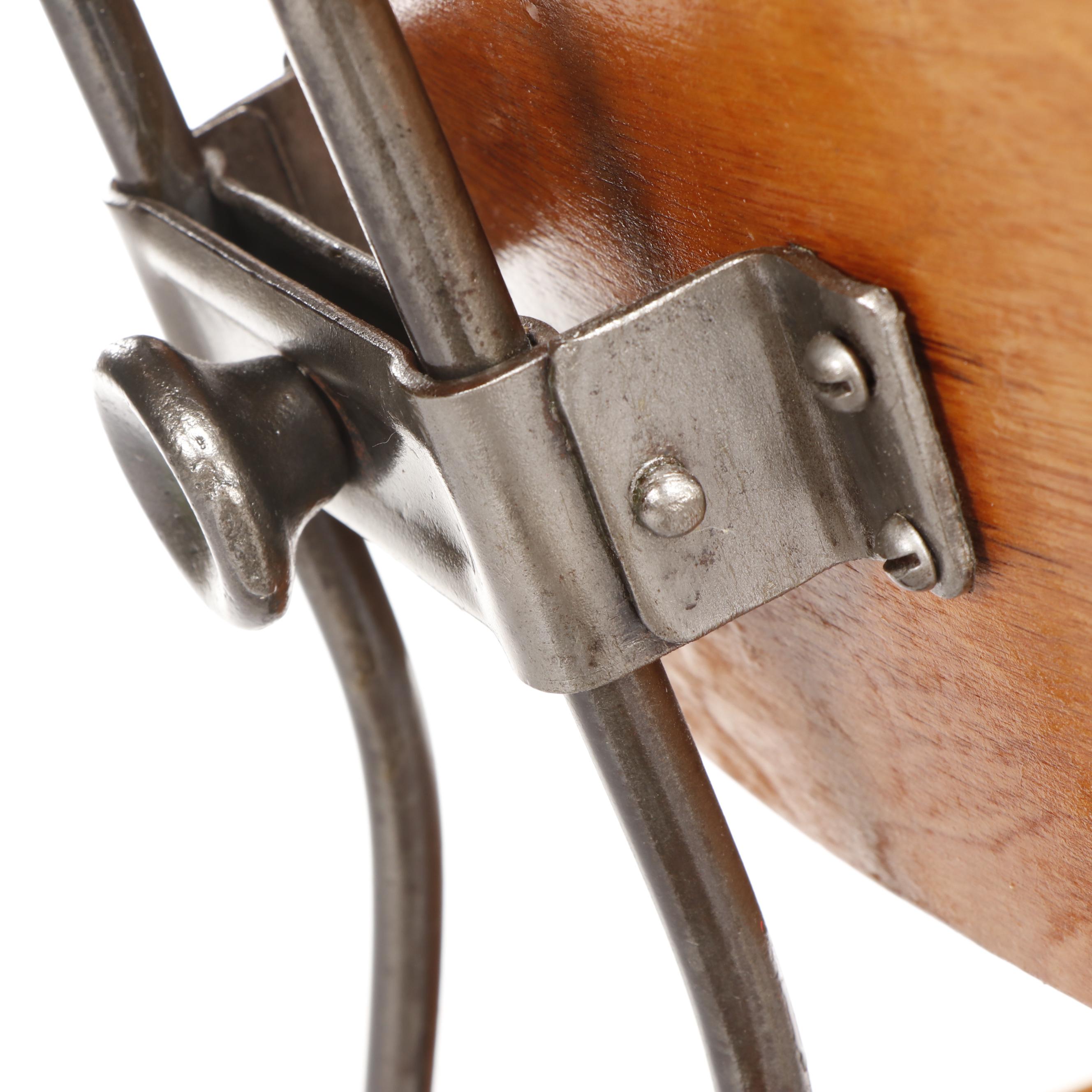 Edward I. Koenig Industrial Style "Sit-Rite" Bookshelf Chair, Circa 1920