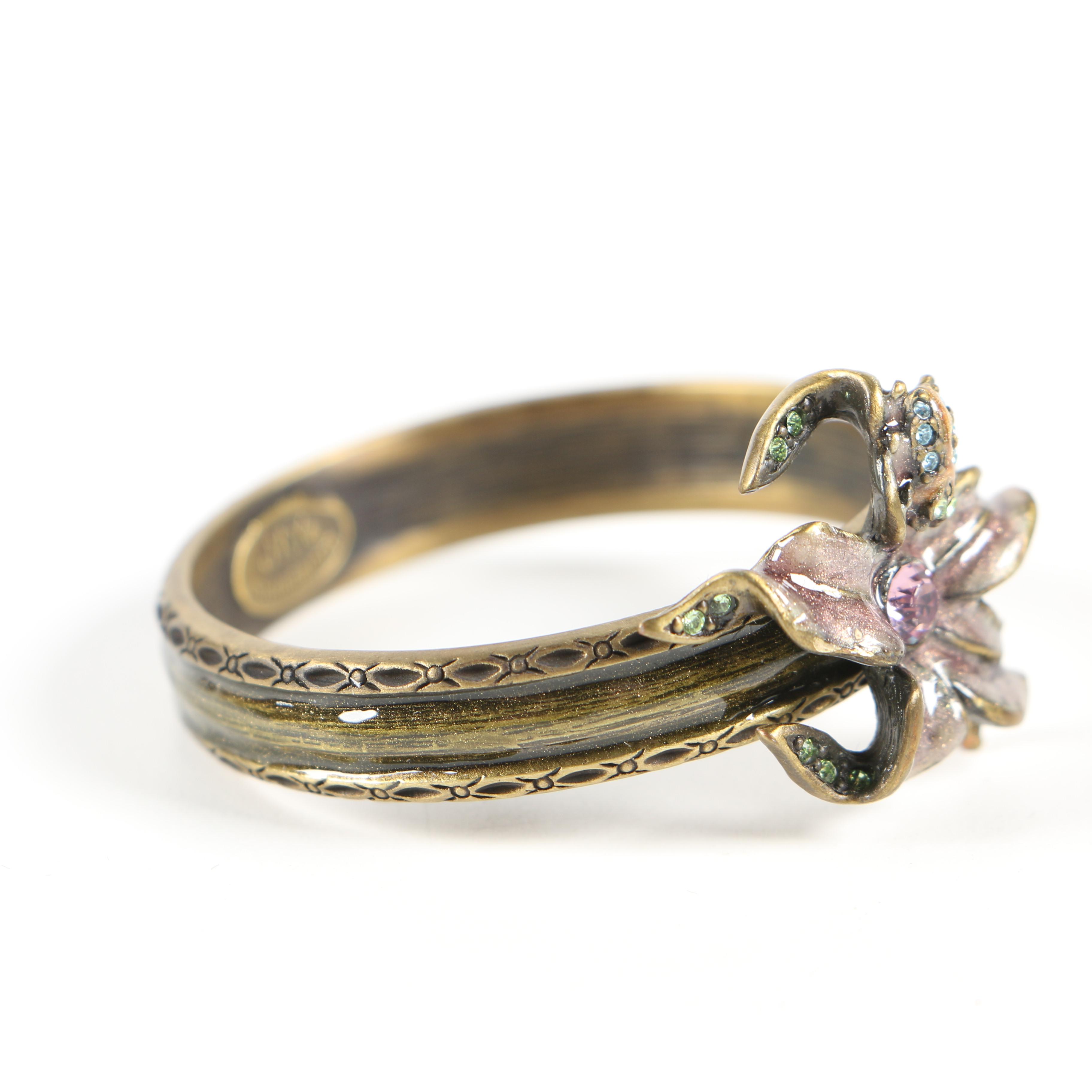 Jay Strongwater "Lill" and Bird Napkin Rings