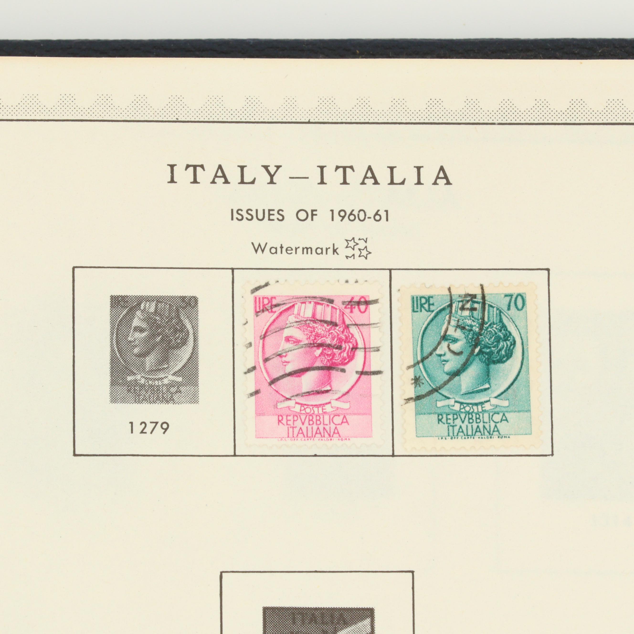 Italy Stamp Album and Eastern & Southern Europe Stamp Album