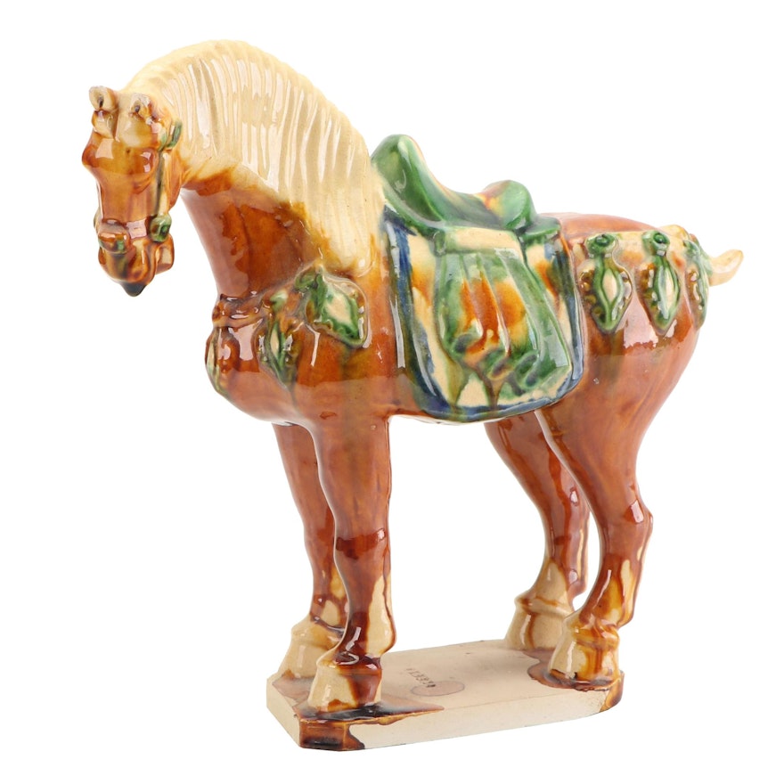 Chinese Tang Style Ceramic Horse