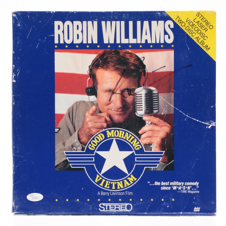 Robin Williams Signed "Good Morning Vietnam" Disc Album Cover   COA