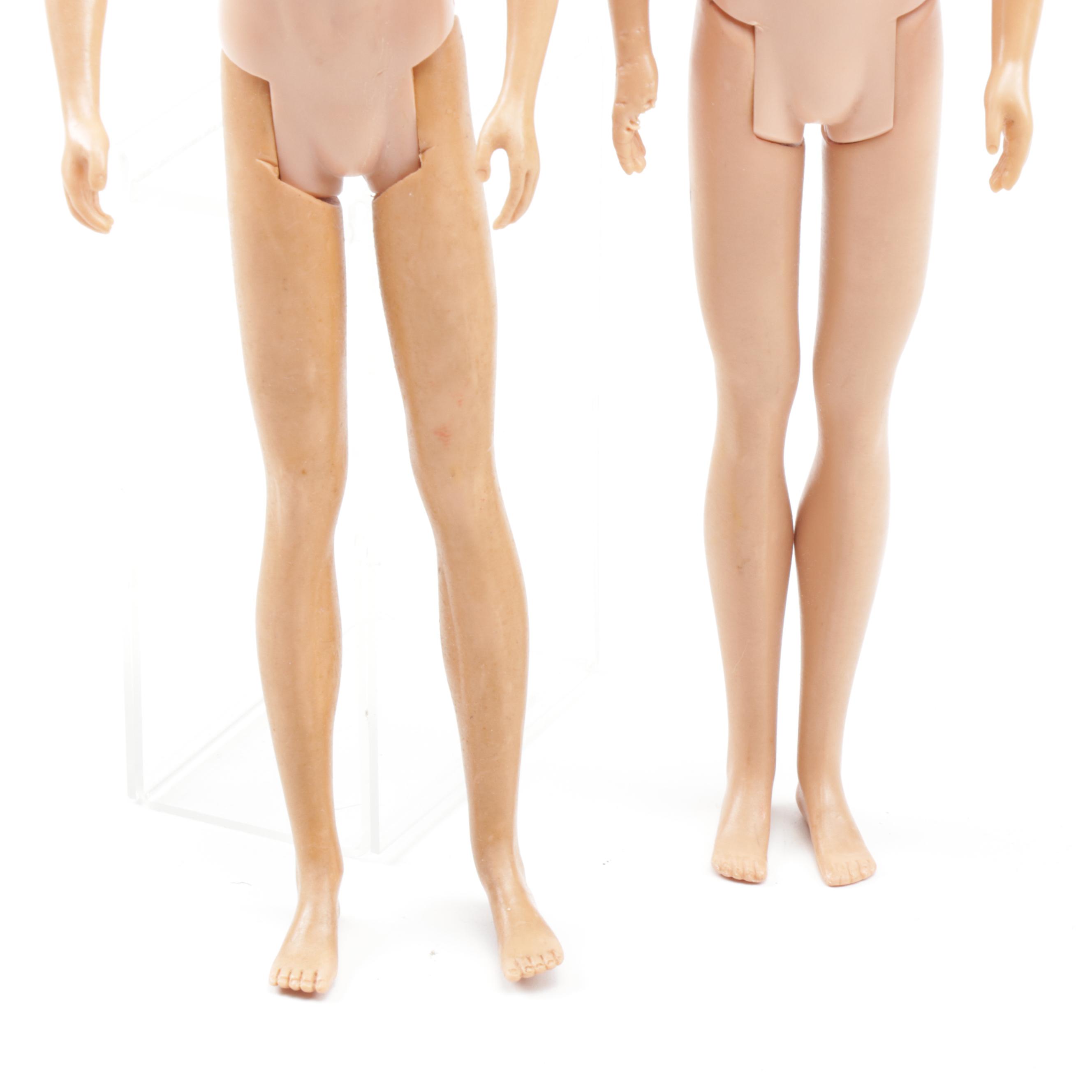 1960s Ken Dolls with 1961 "Flocked Hair" Ken