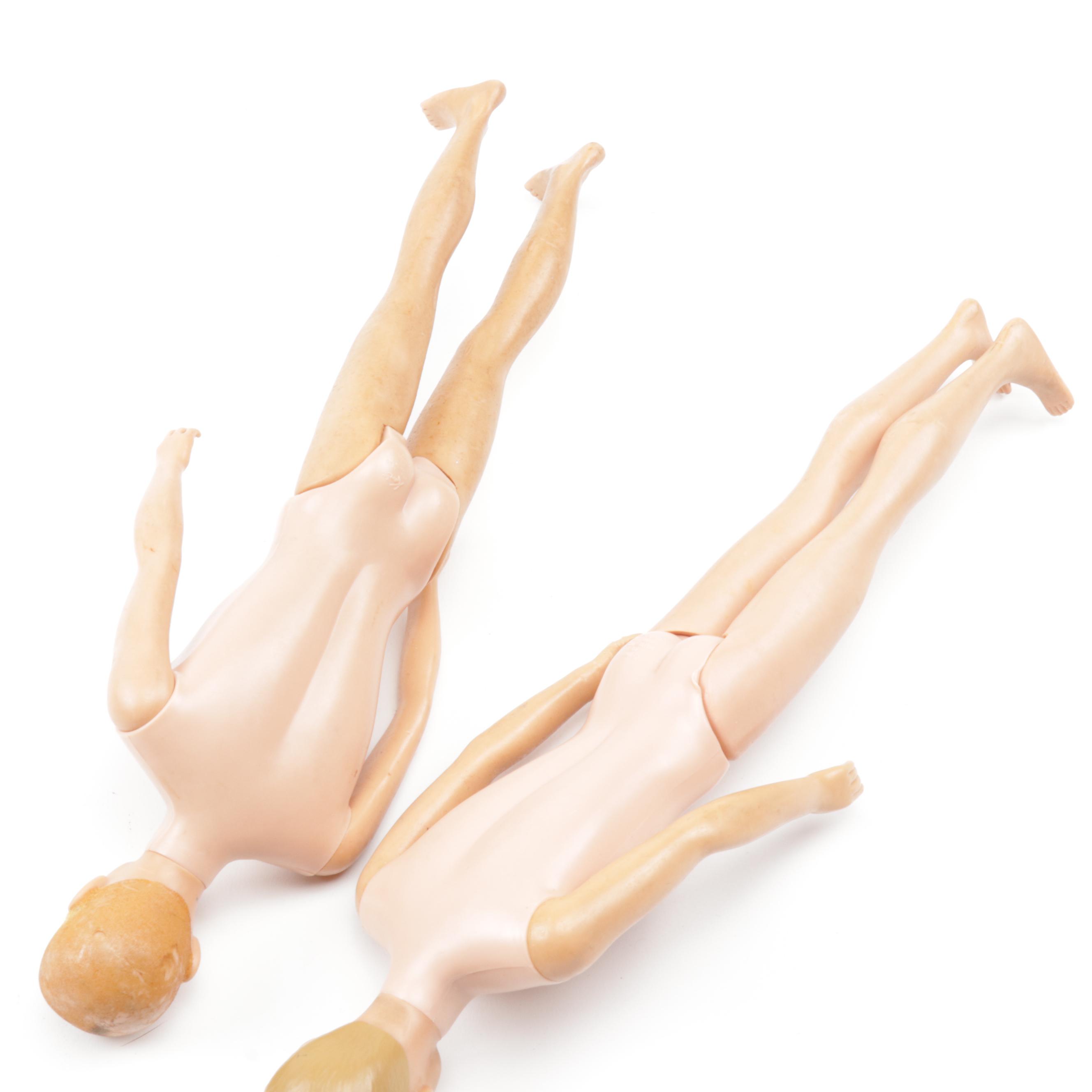 1960s Ken Dolls with 1961 "Flocked Hair" Ken