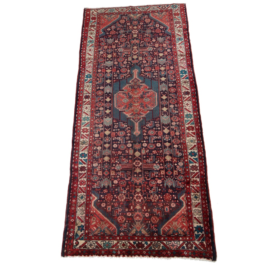 4.4' x 9.9' Hand-Knotted Persian Northwest Carpet Runner, Circa 1940s