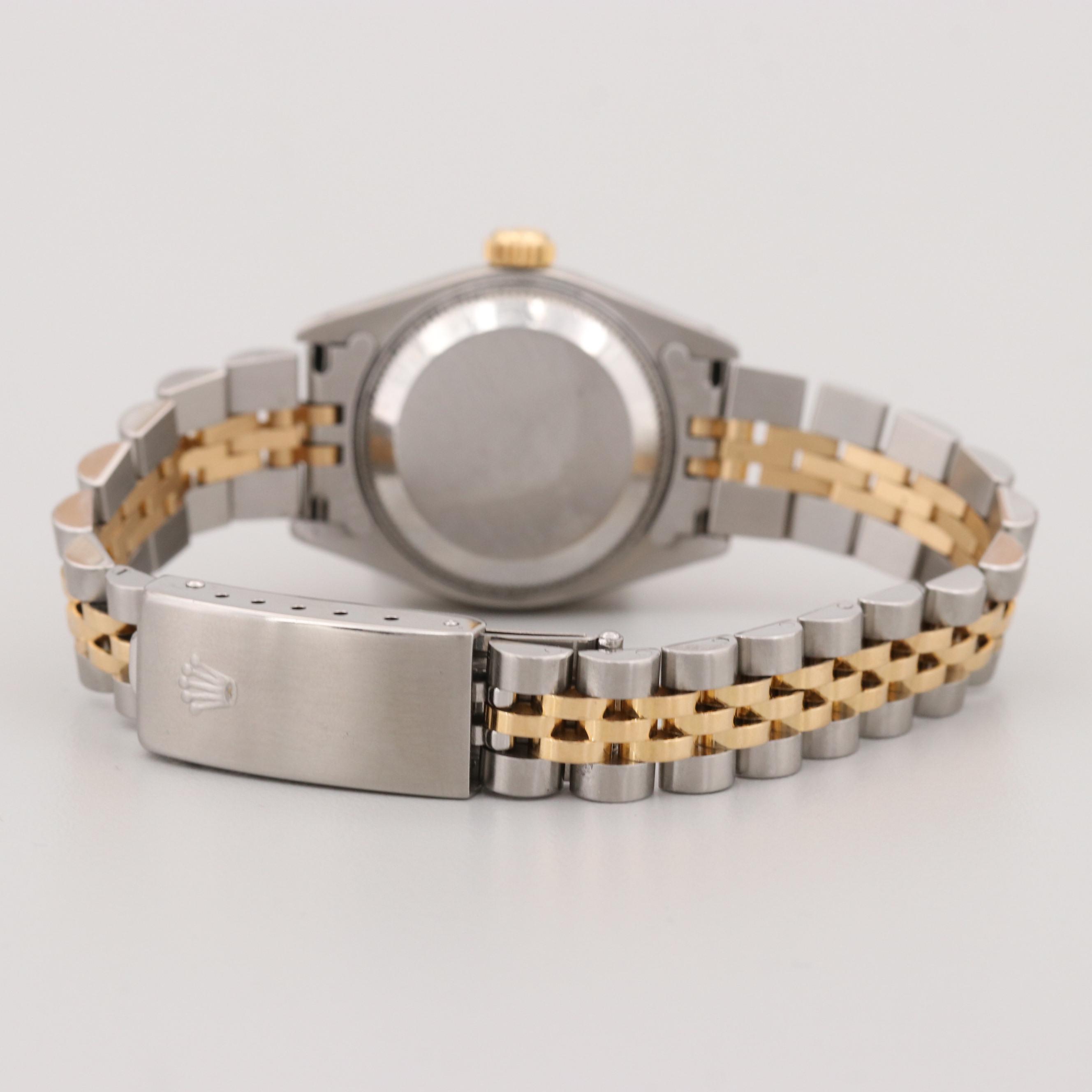 Rolex Datejust Stainless Steel, 18K Yellow Gold and Diamonds Watch, 1993