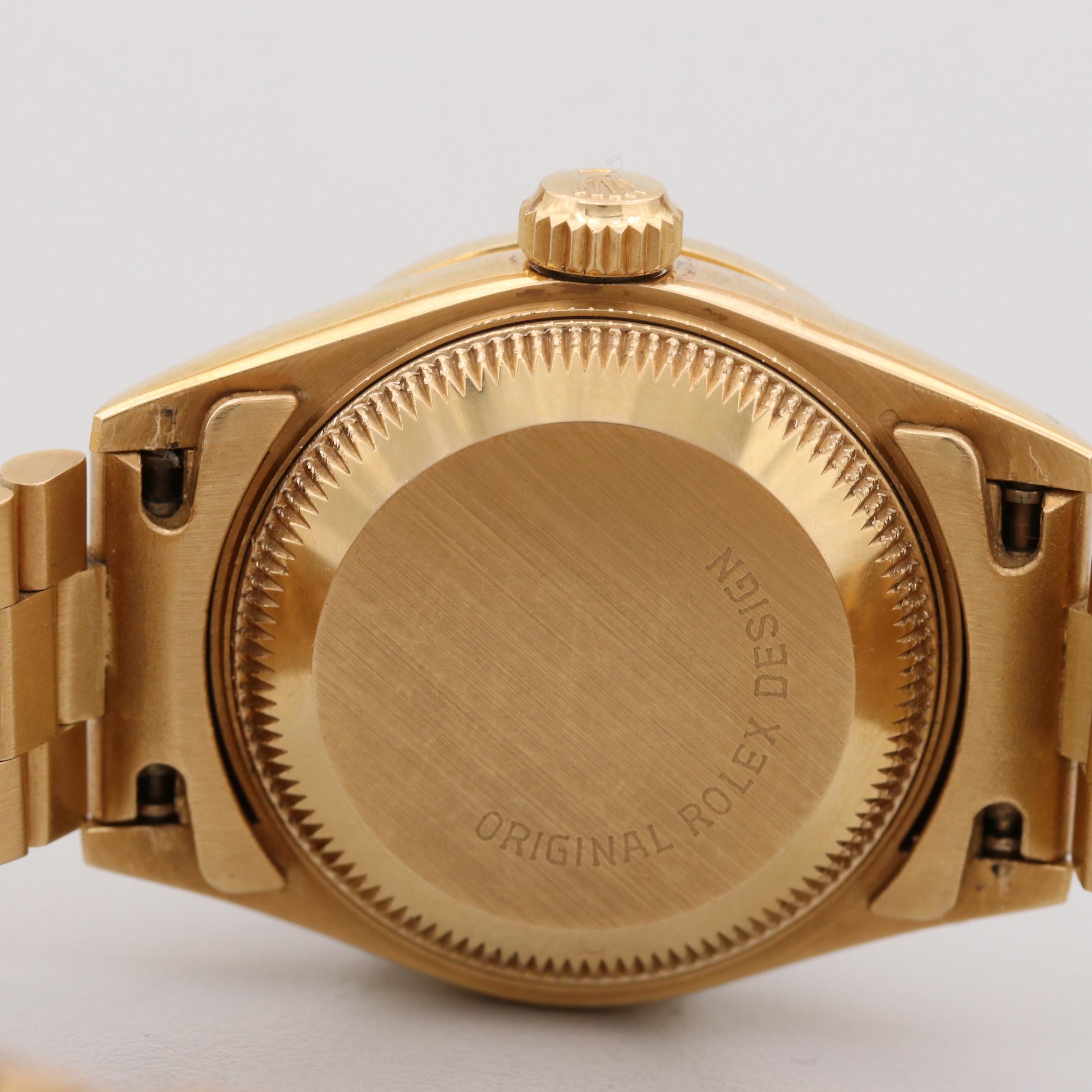 Rolex Datejust 18K Yellow Gold, Diamond and Emerald Automatic Watch, 1986