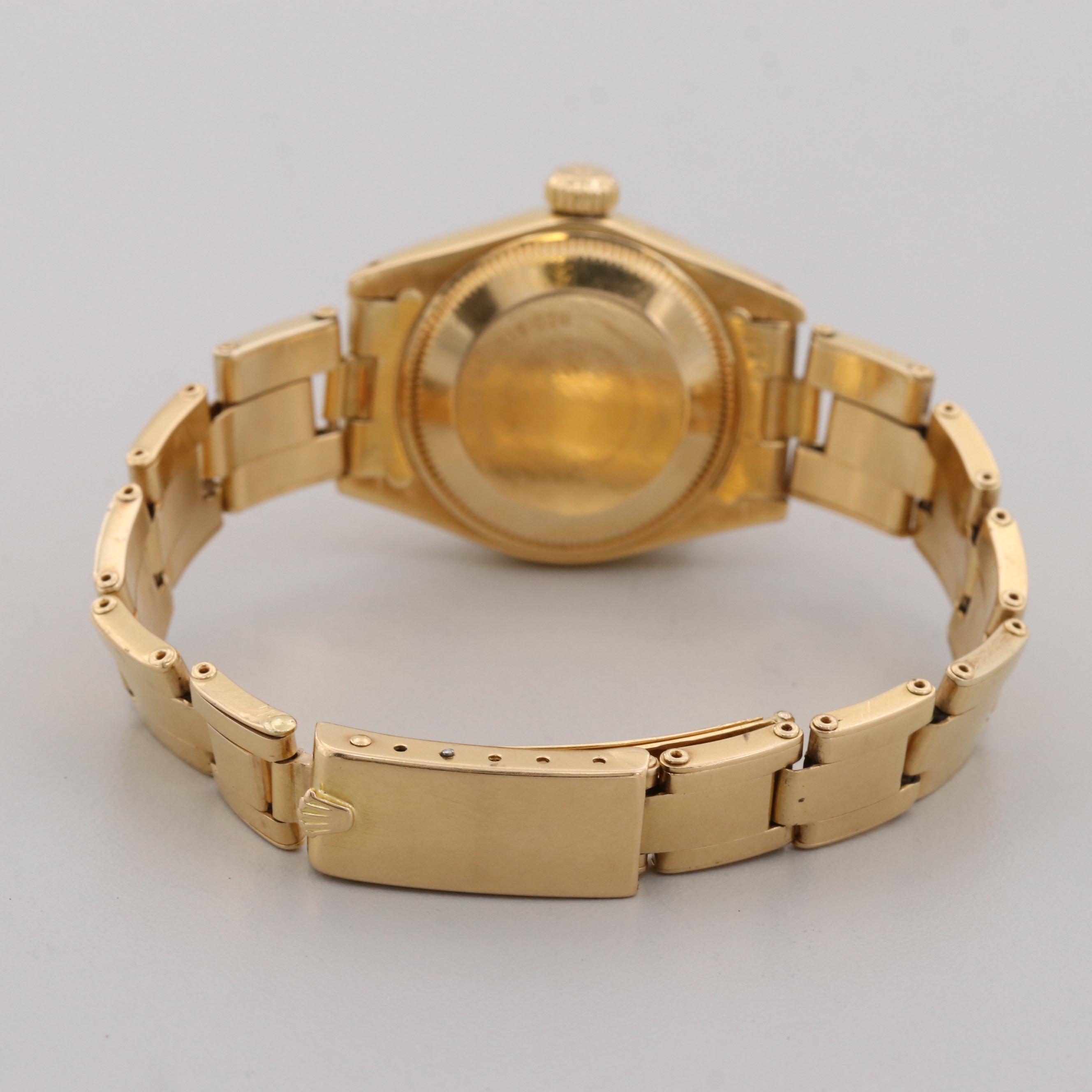 Vintage Rolex Datejust 18K Yellow Gold Automatic Watch, 1979