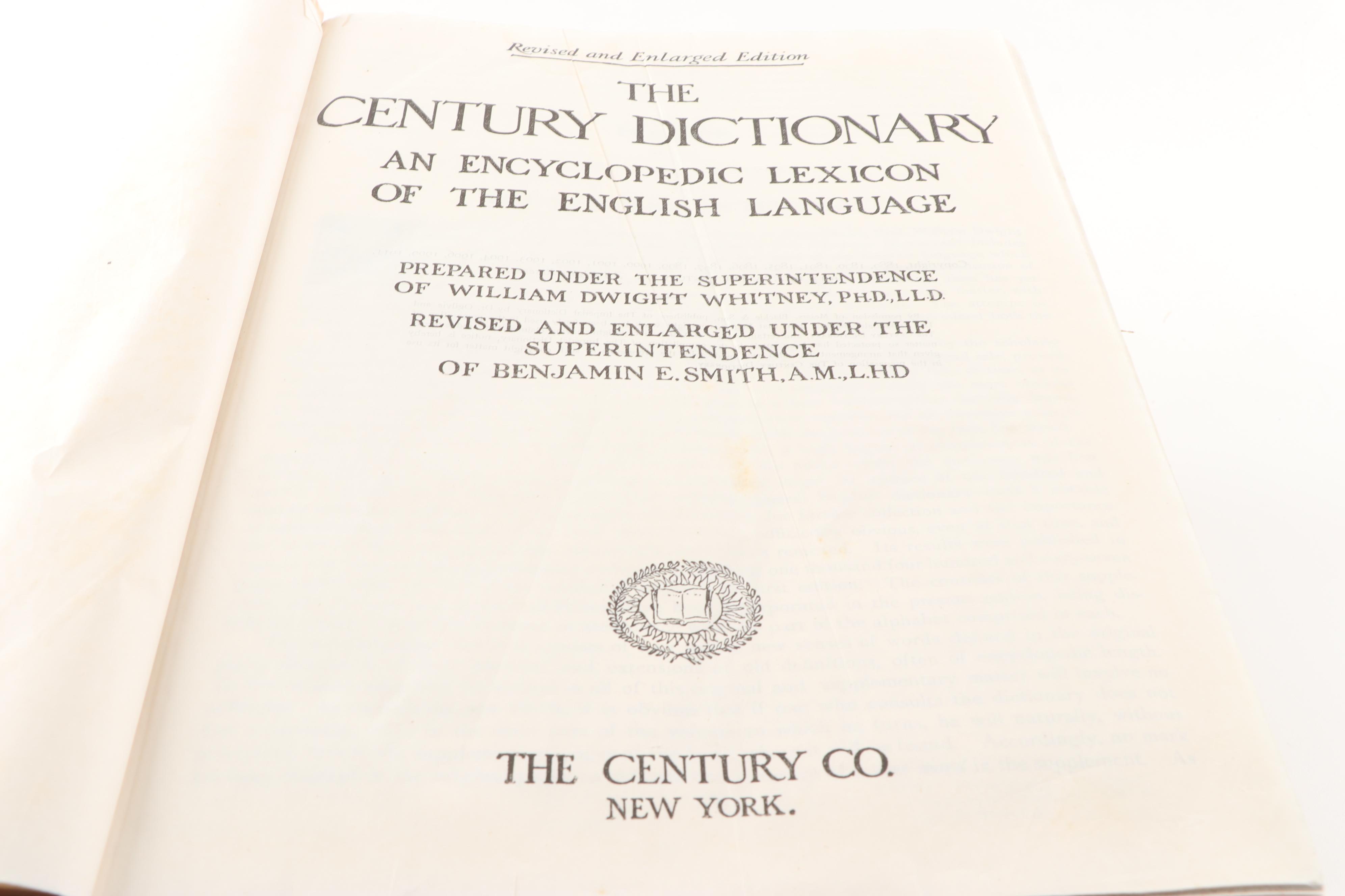 1914 "The Century Dictionary: An Encyclopedic Lexicon of the English Language"