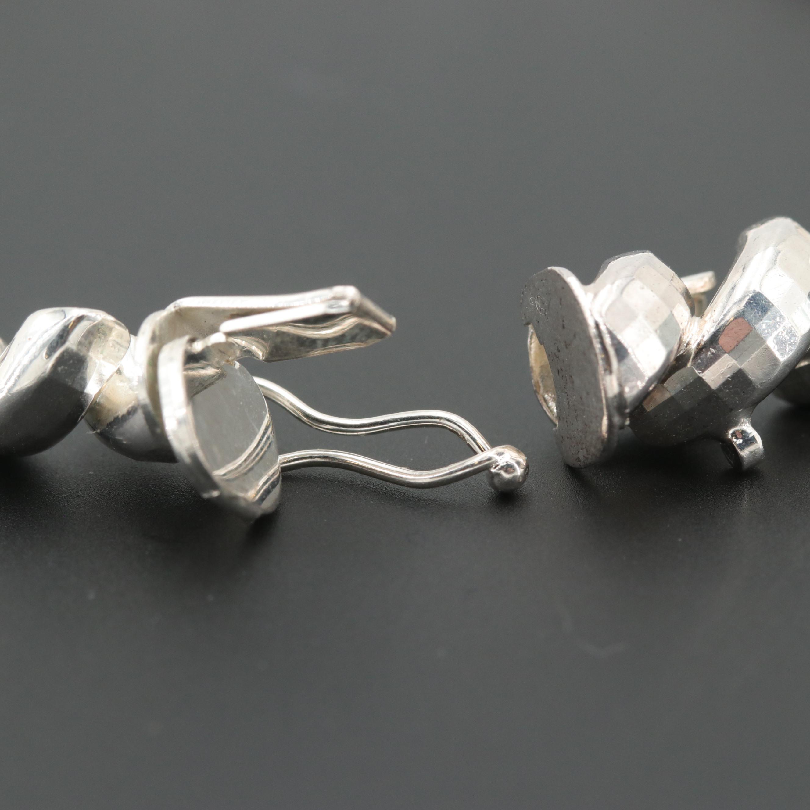 Sterling Silver Faceted San Marco Bracelet