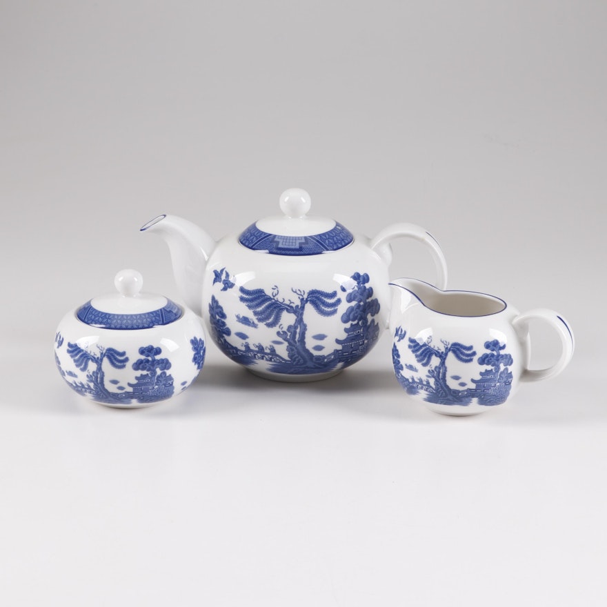 Royal Doulton "Real Old Willow" Ceramic Tea Set