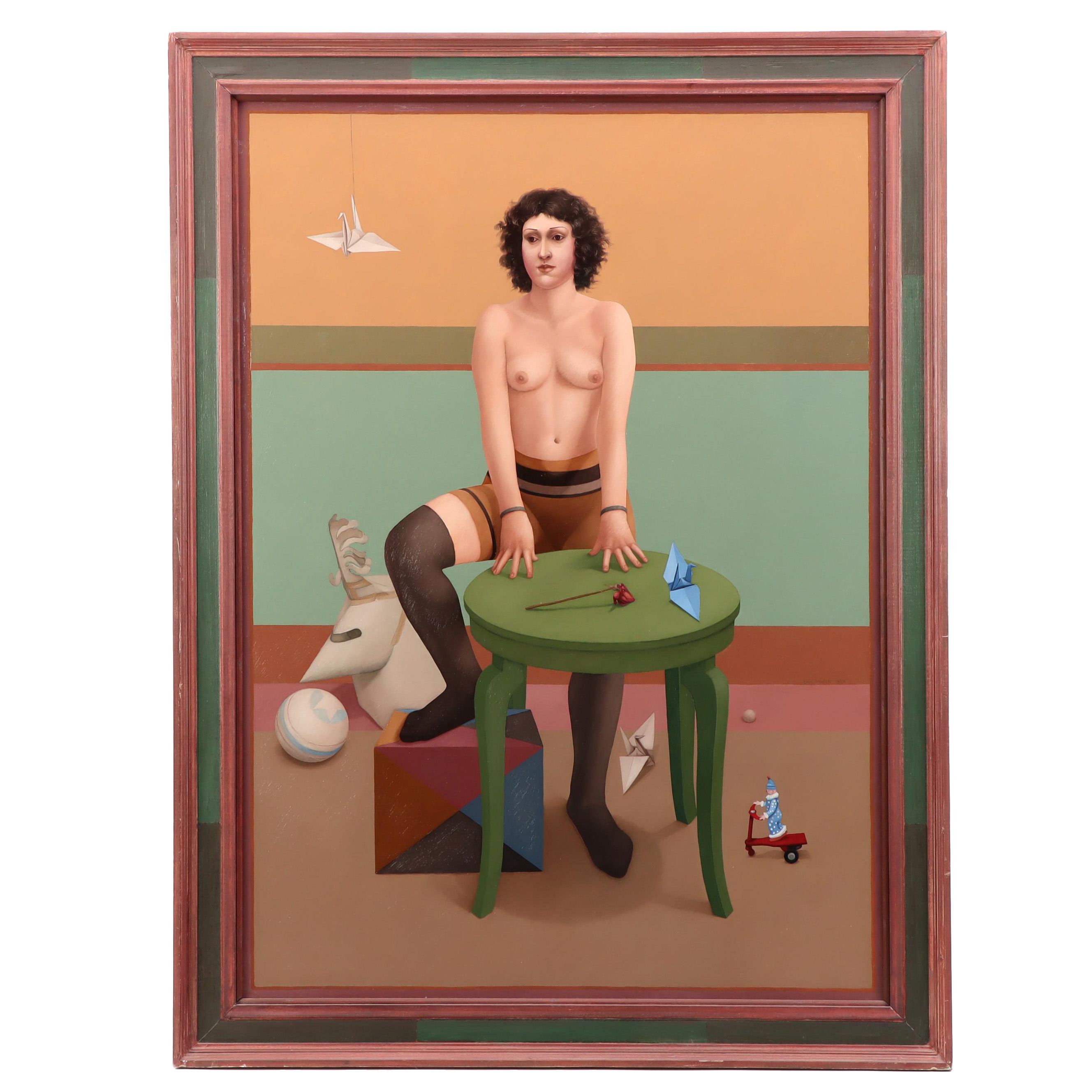 Lani Irwin Oil Painting "The Paper Helmet"