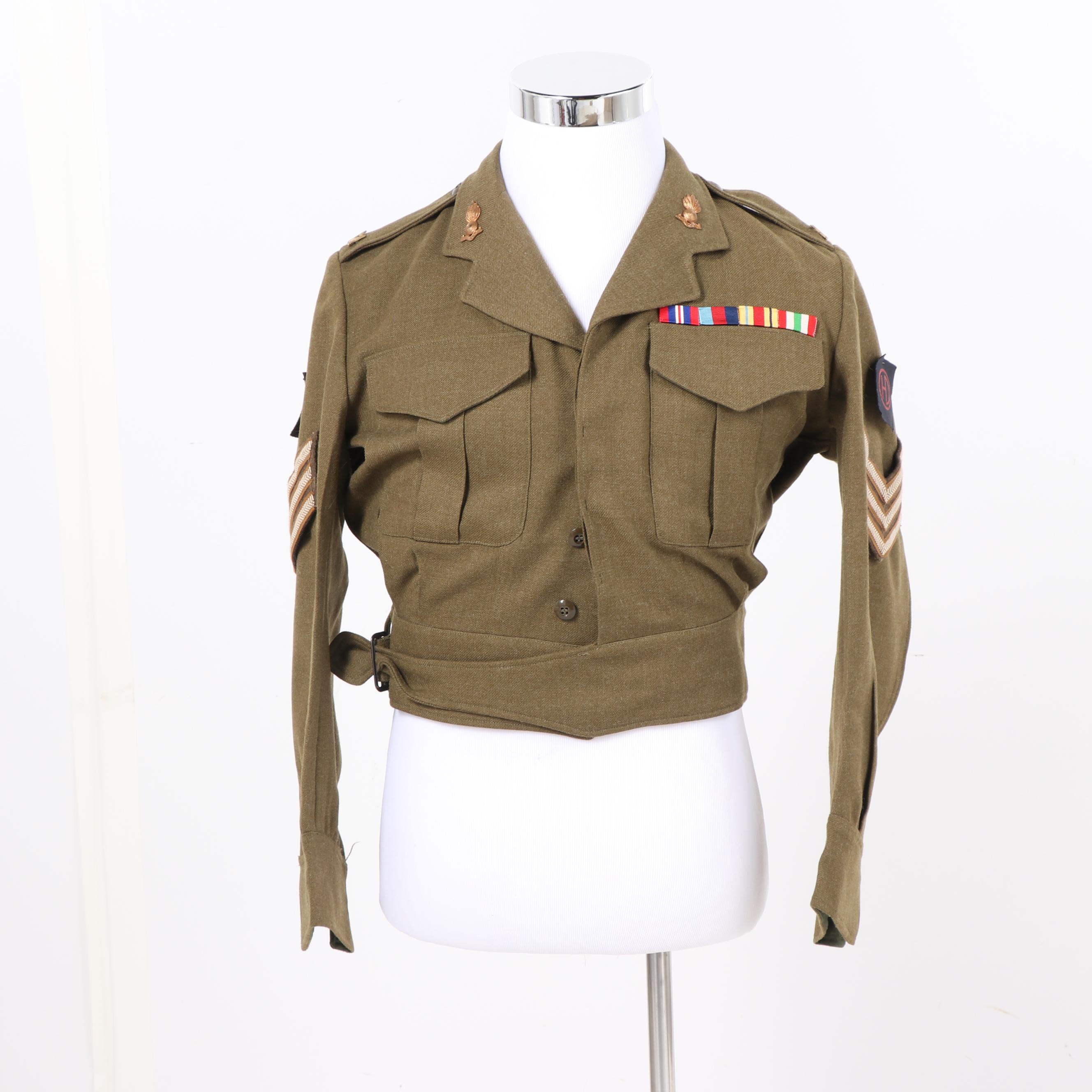 British-Canadian Military Style Jackets with 48th Highlanders of Canada Coat