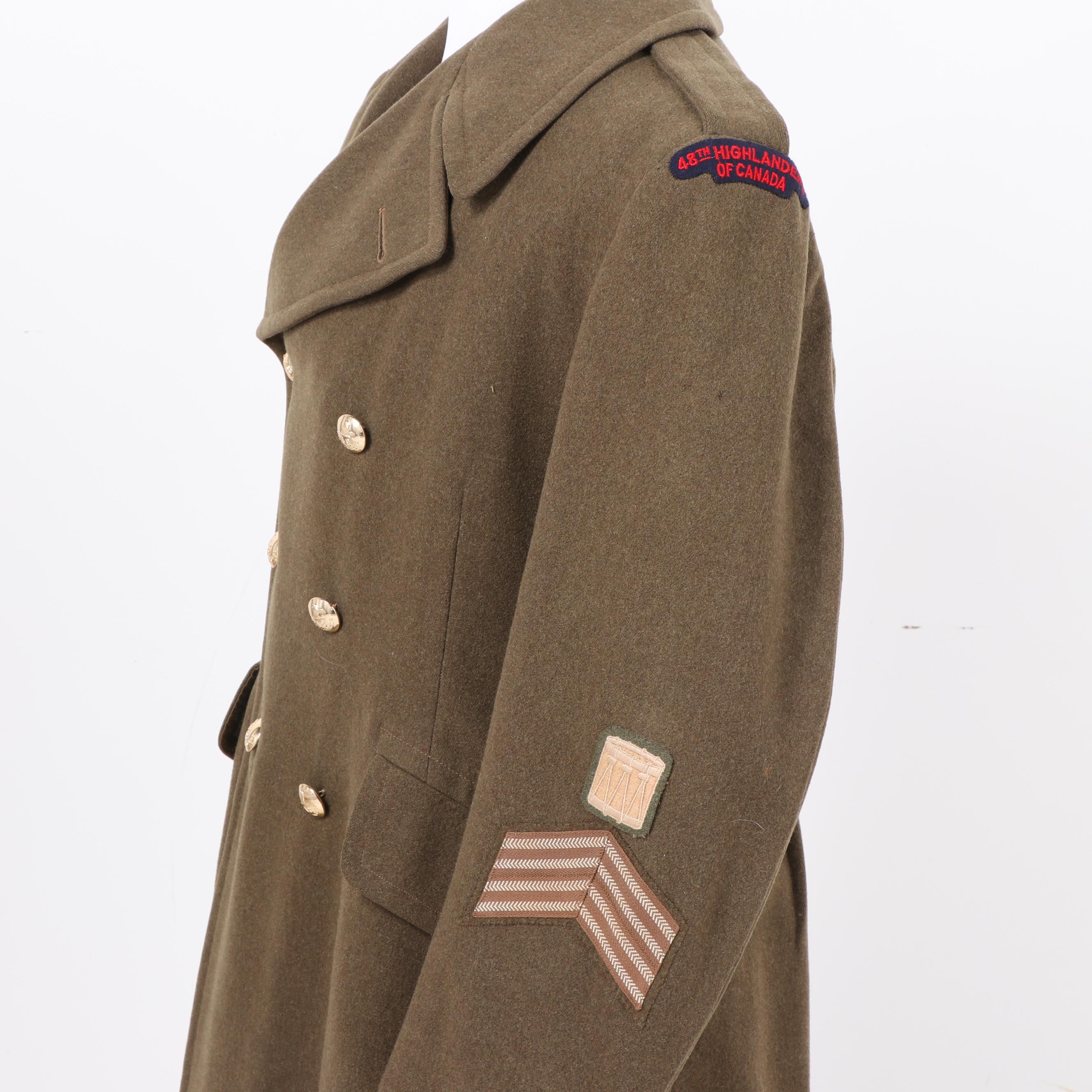 British-Canadian Military Style Jackets with 48th Highlanders of Canada Coat