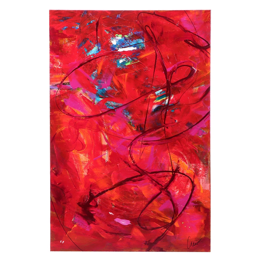 Susan Crew Abstract Acrylic Painting