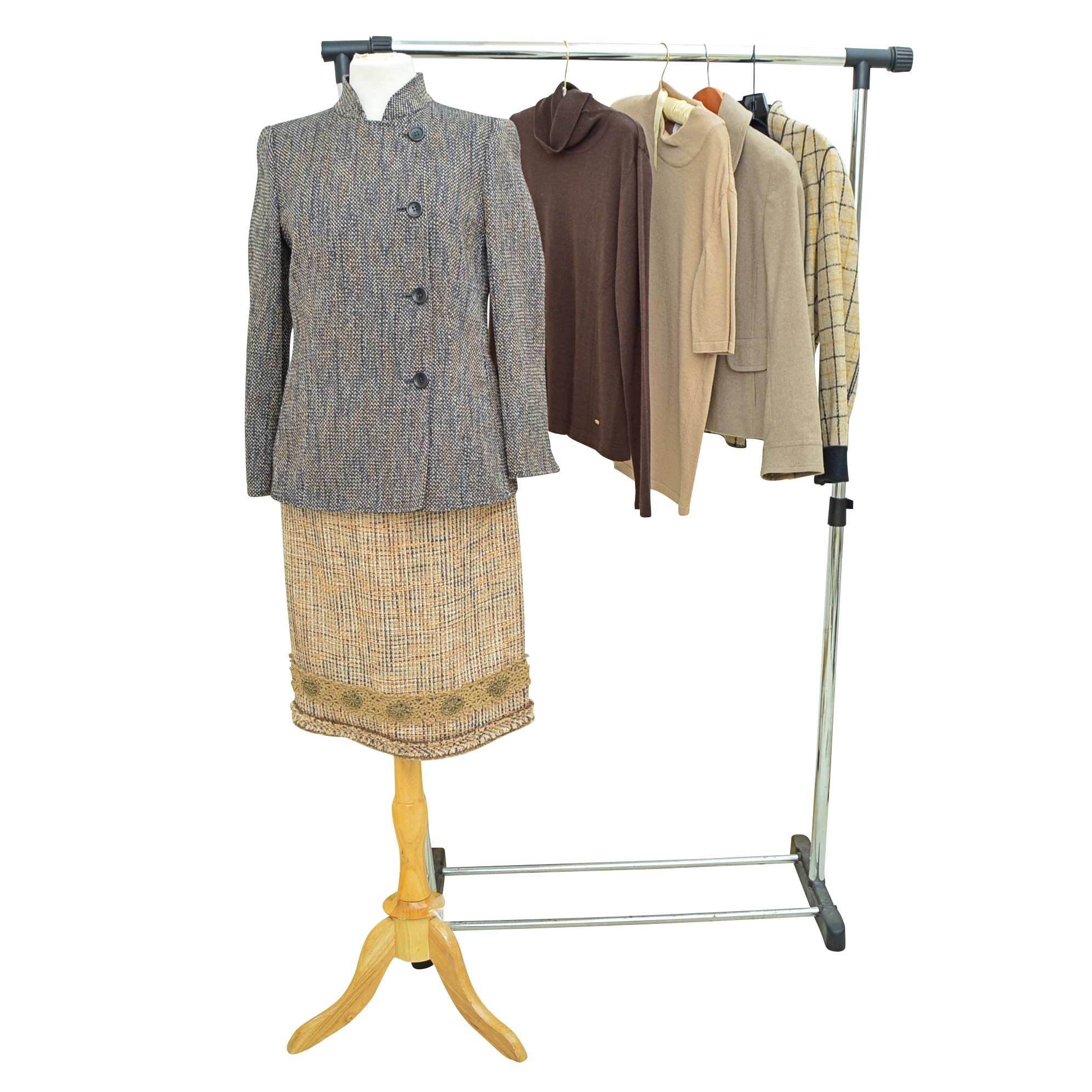 Prada, Armani, Escada, Akris Punto, Les Copains, and More Wool Separates