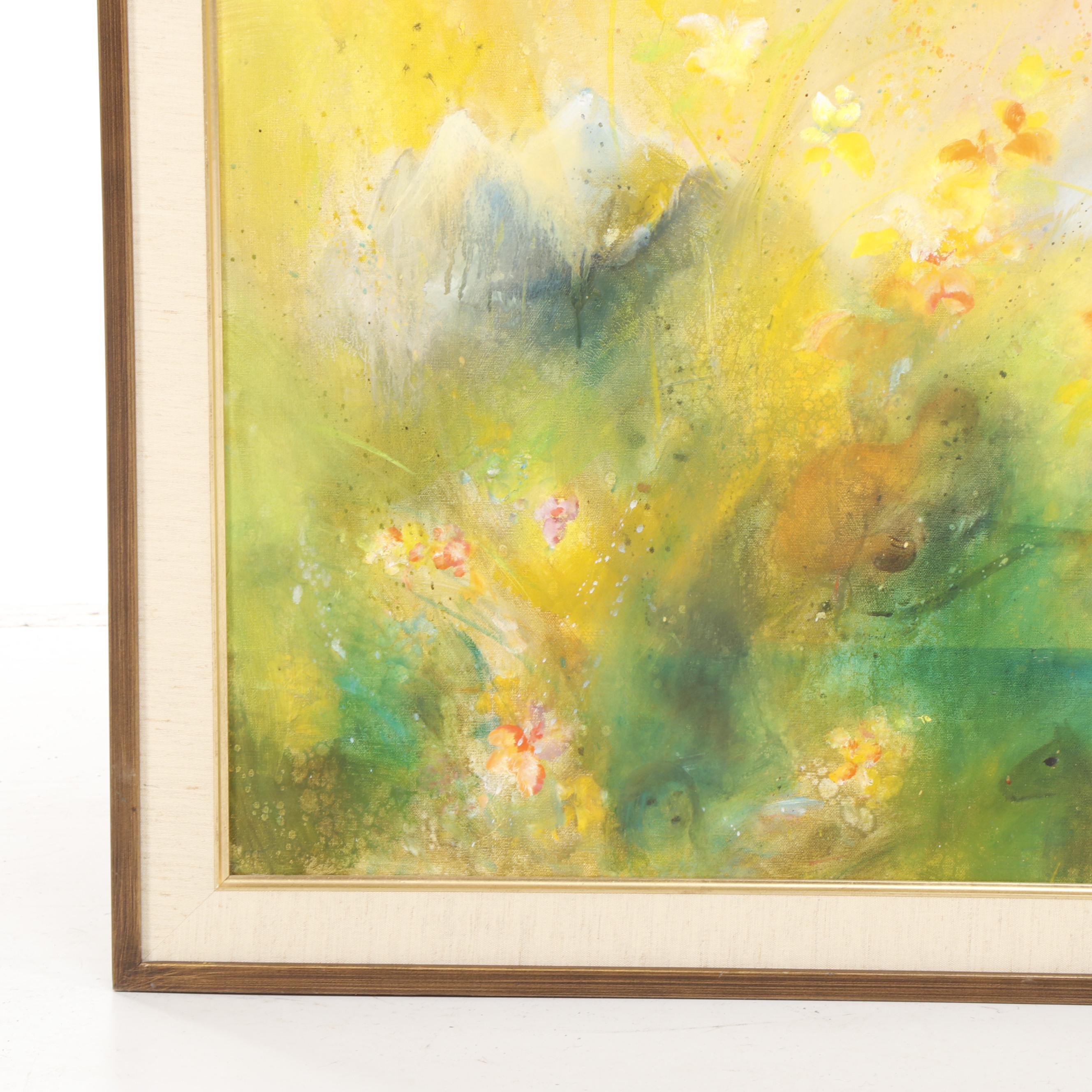 Hermann Dietrich Grunewald Oil Painting "Summer Meadow"