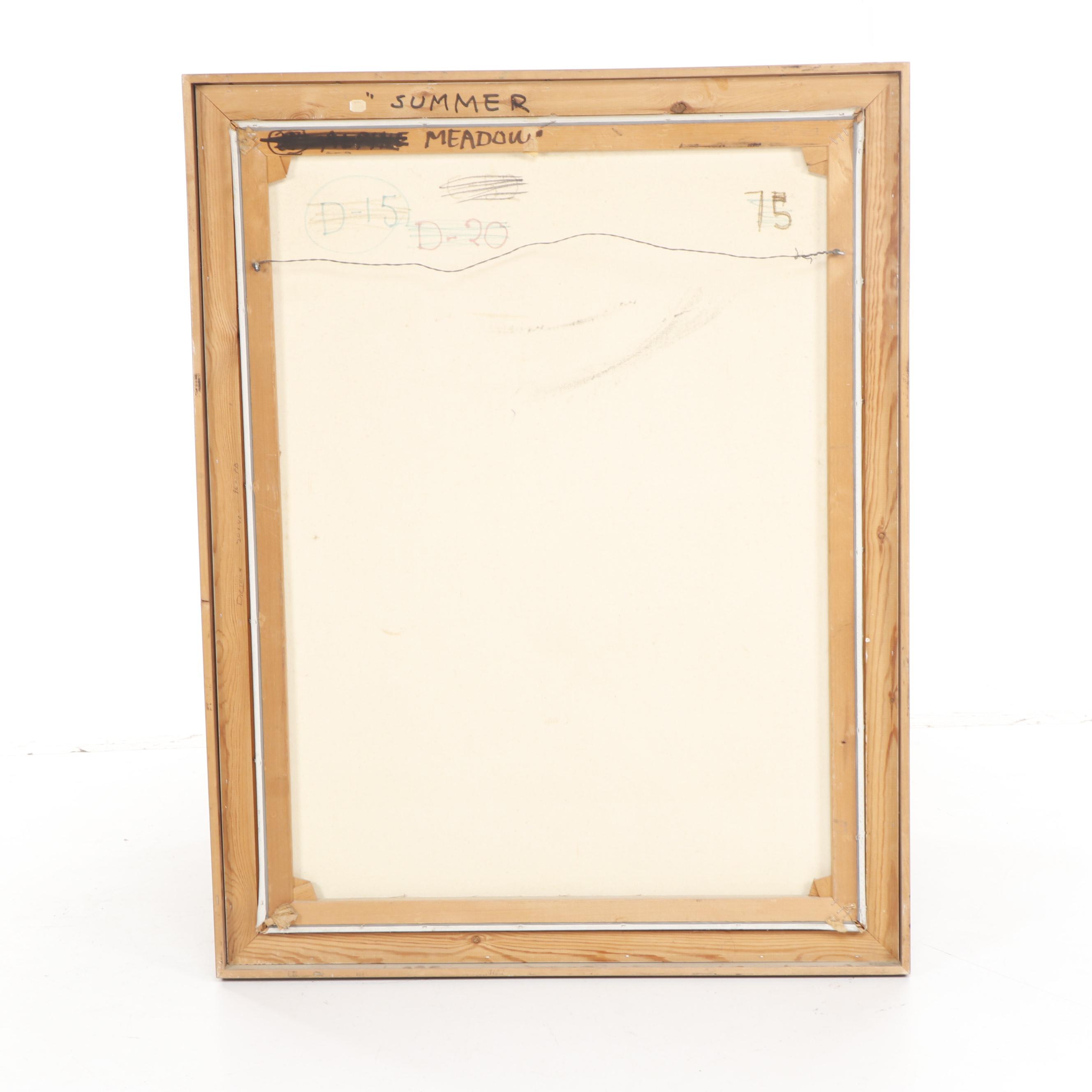 Hermann Dietrich Grunewald Oil Painting "Summer Meadow"